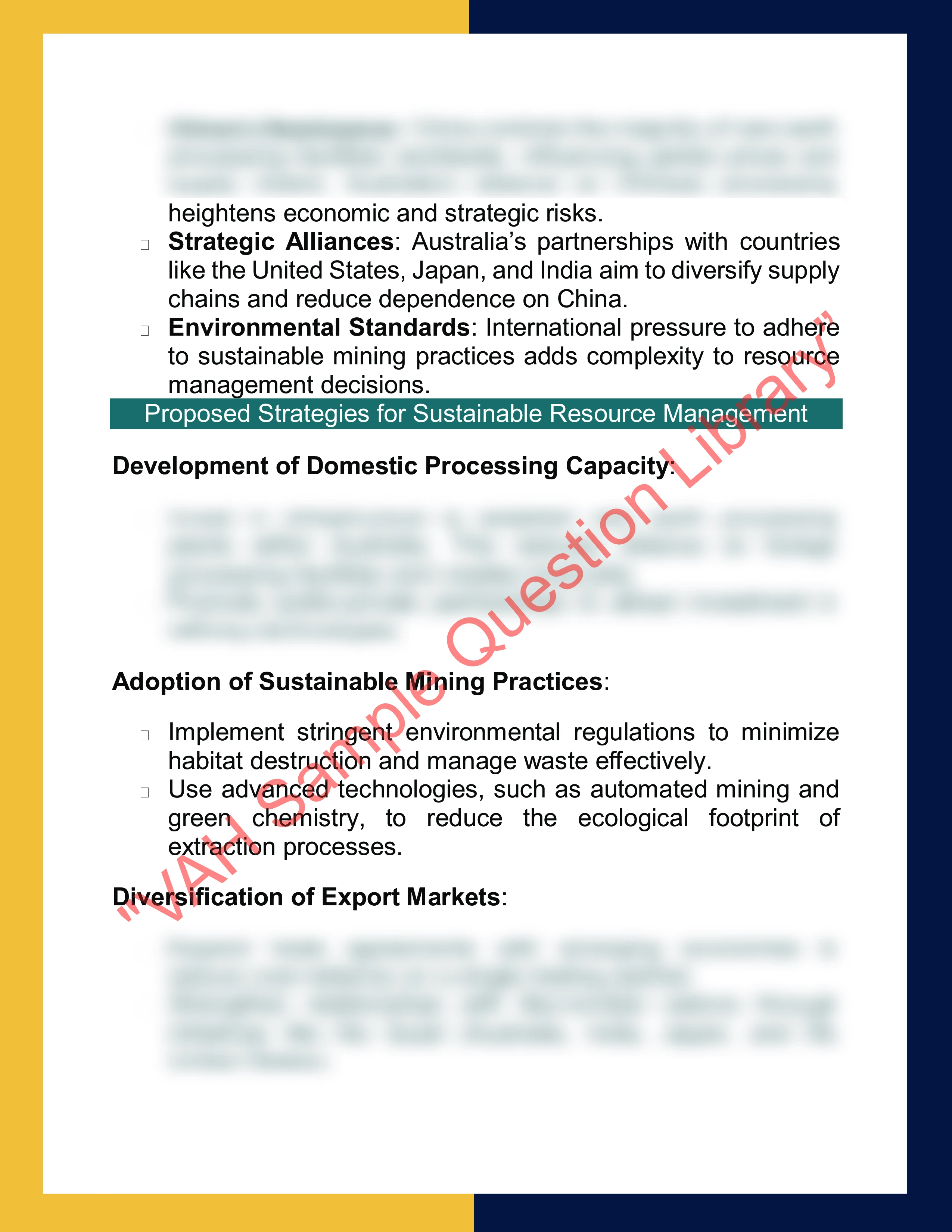 Assignment sample solution of GEO924 - Geopolitical Challenges and Environmental Policy 2
