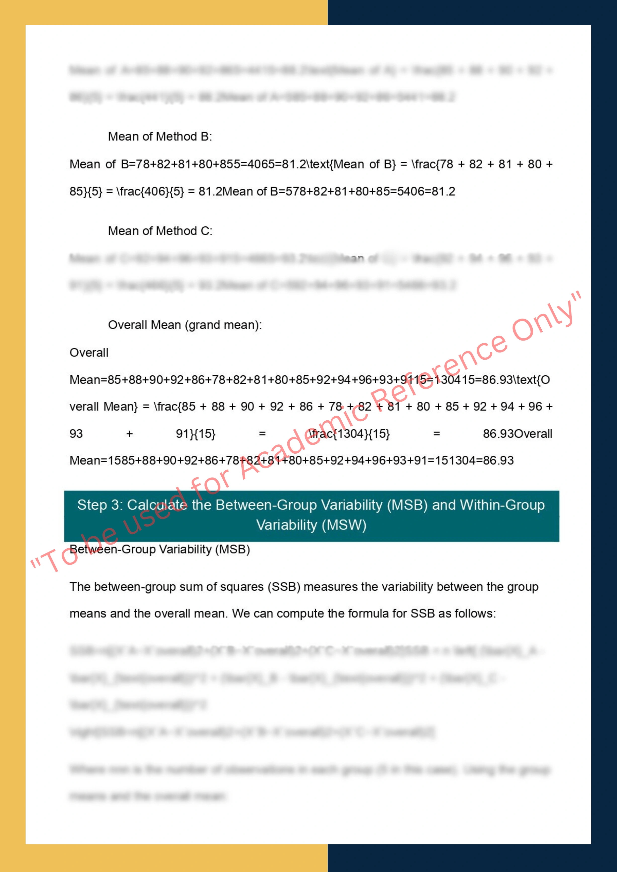 Assignment sample solution of STAT1001 - Introduction to Statistics 3