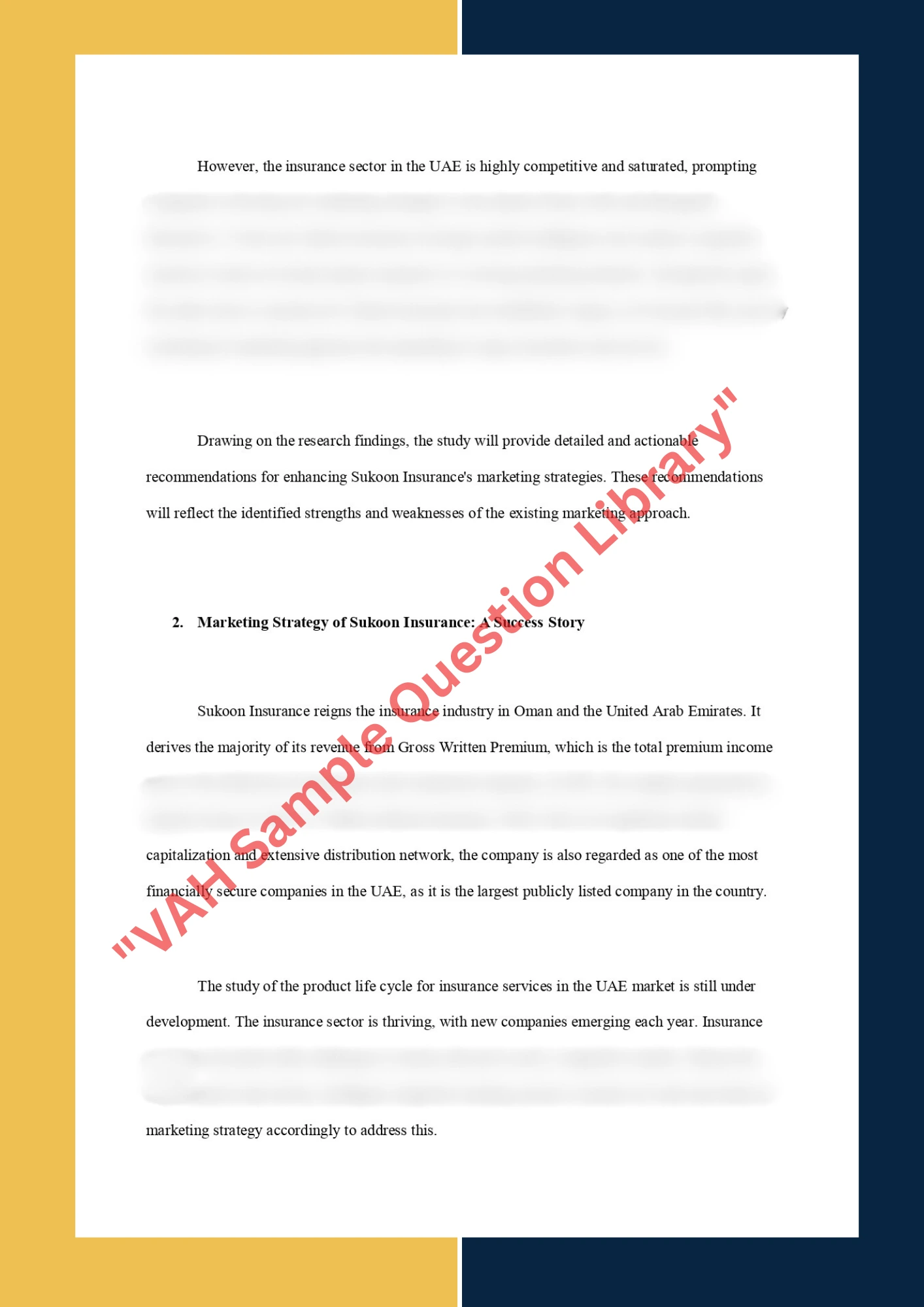 A Case Study of  Sukoon Insurance 3