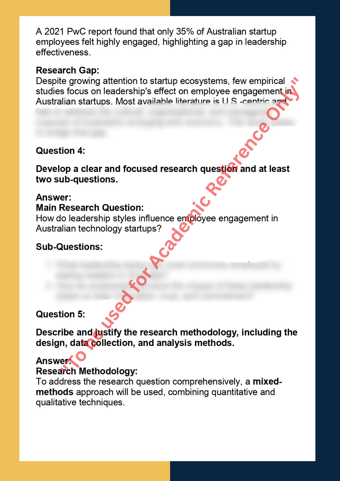 MGMT7100- Management Thesis 3