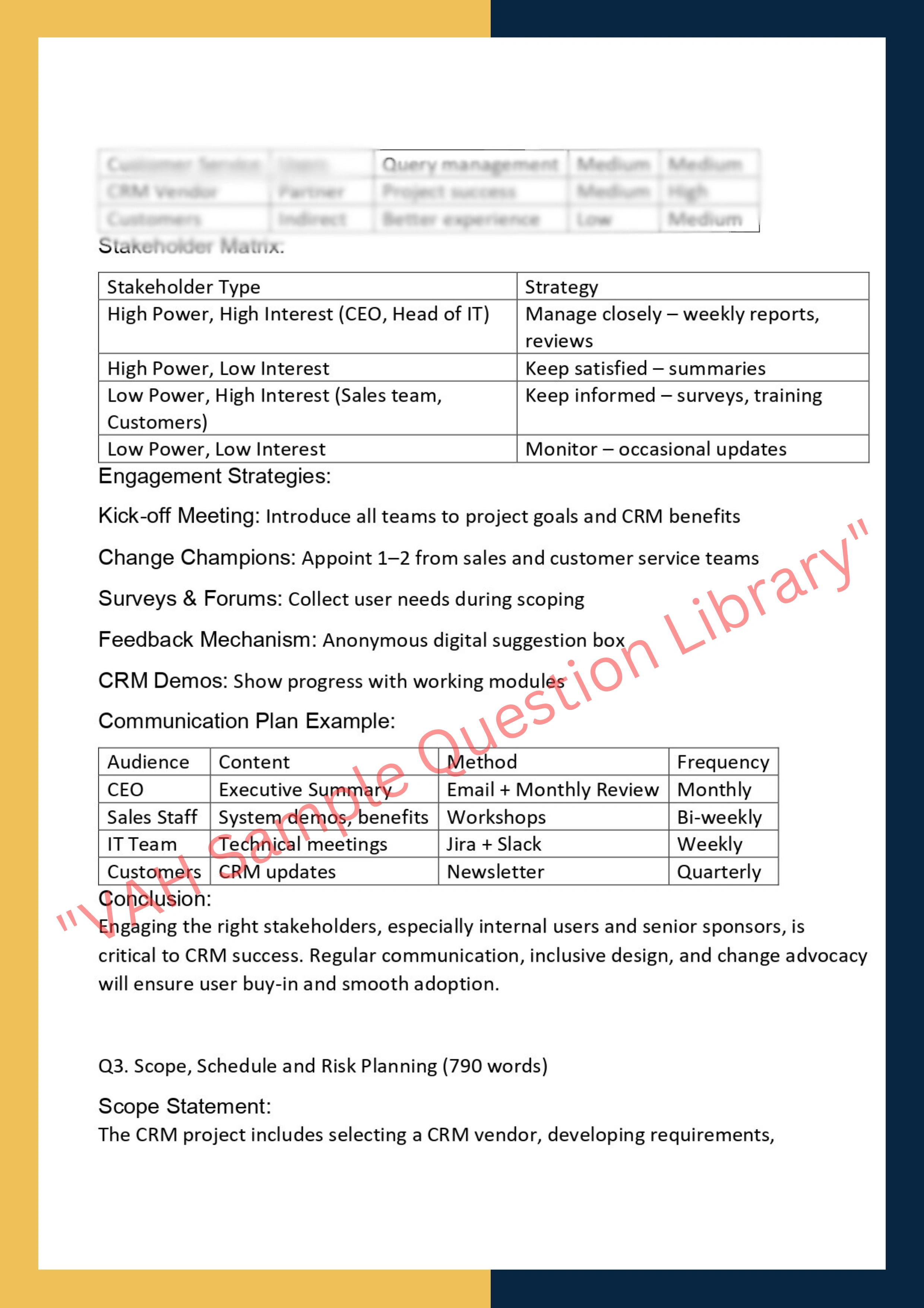 PROJ6001- Project Management Principles: Individual Written Report 2