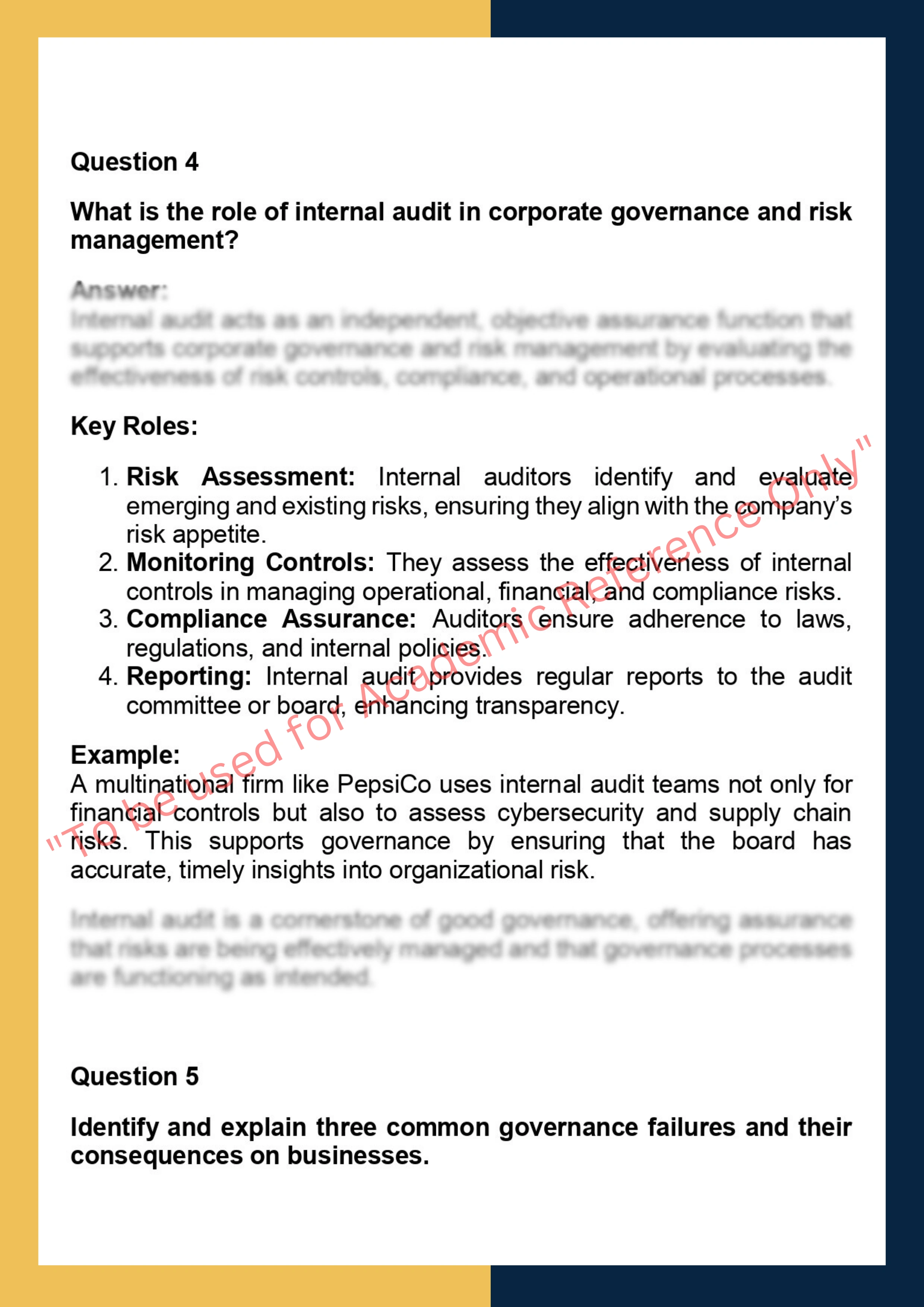 GOVN6005– Corporate Governance and Risk 3