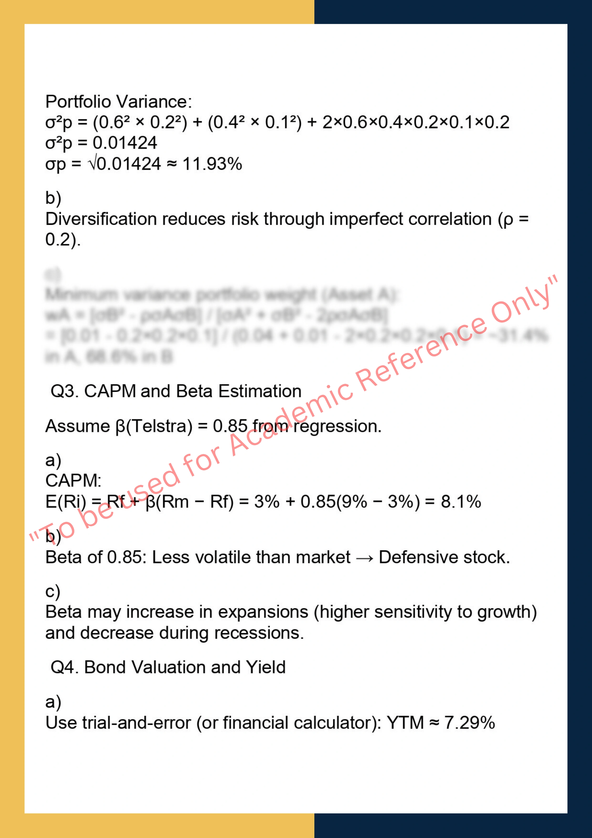FINC6012 - Quantitative Methods in Finance 3