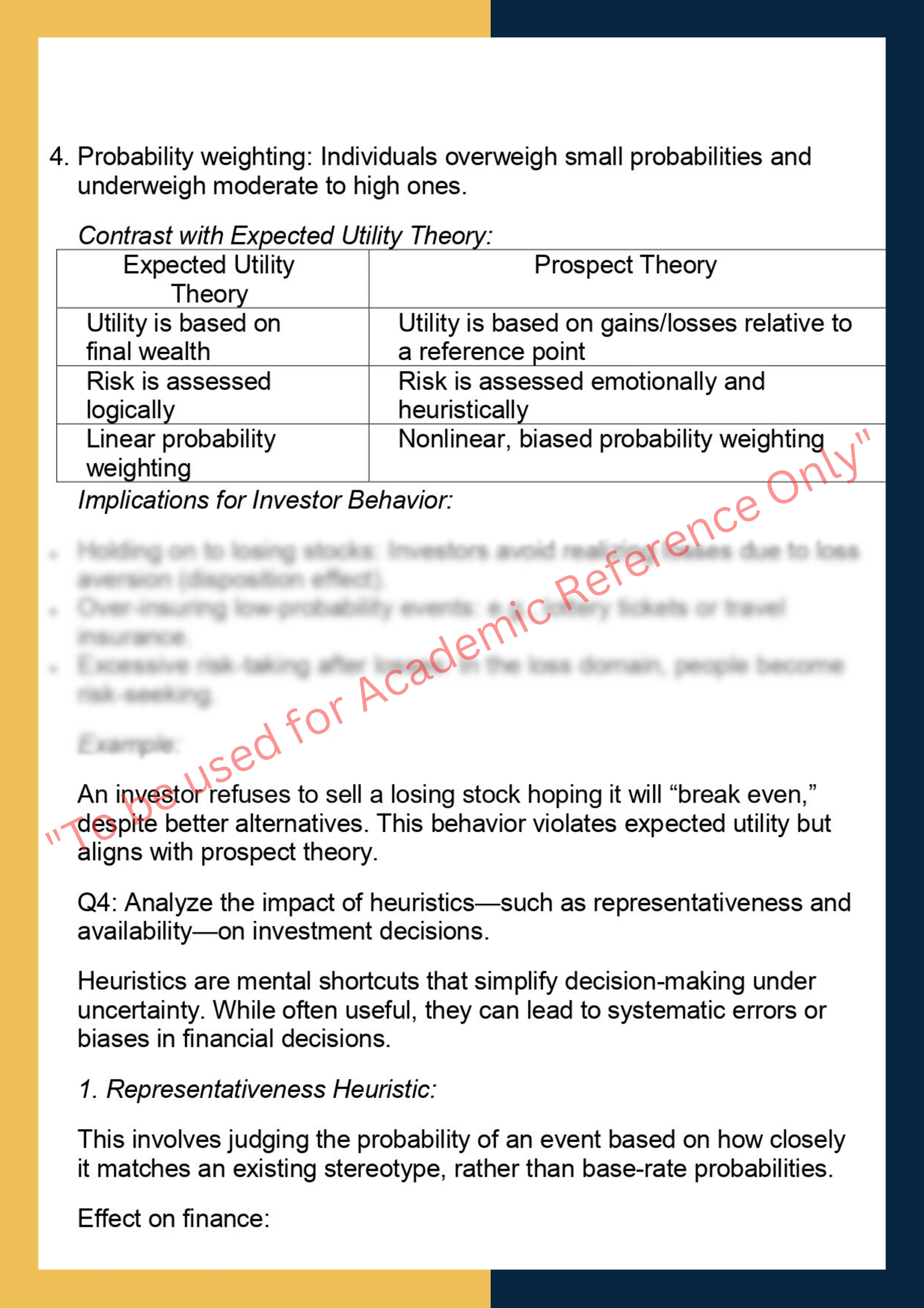 FINC6014 –  Behavioural Finance 3