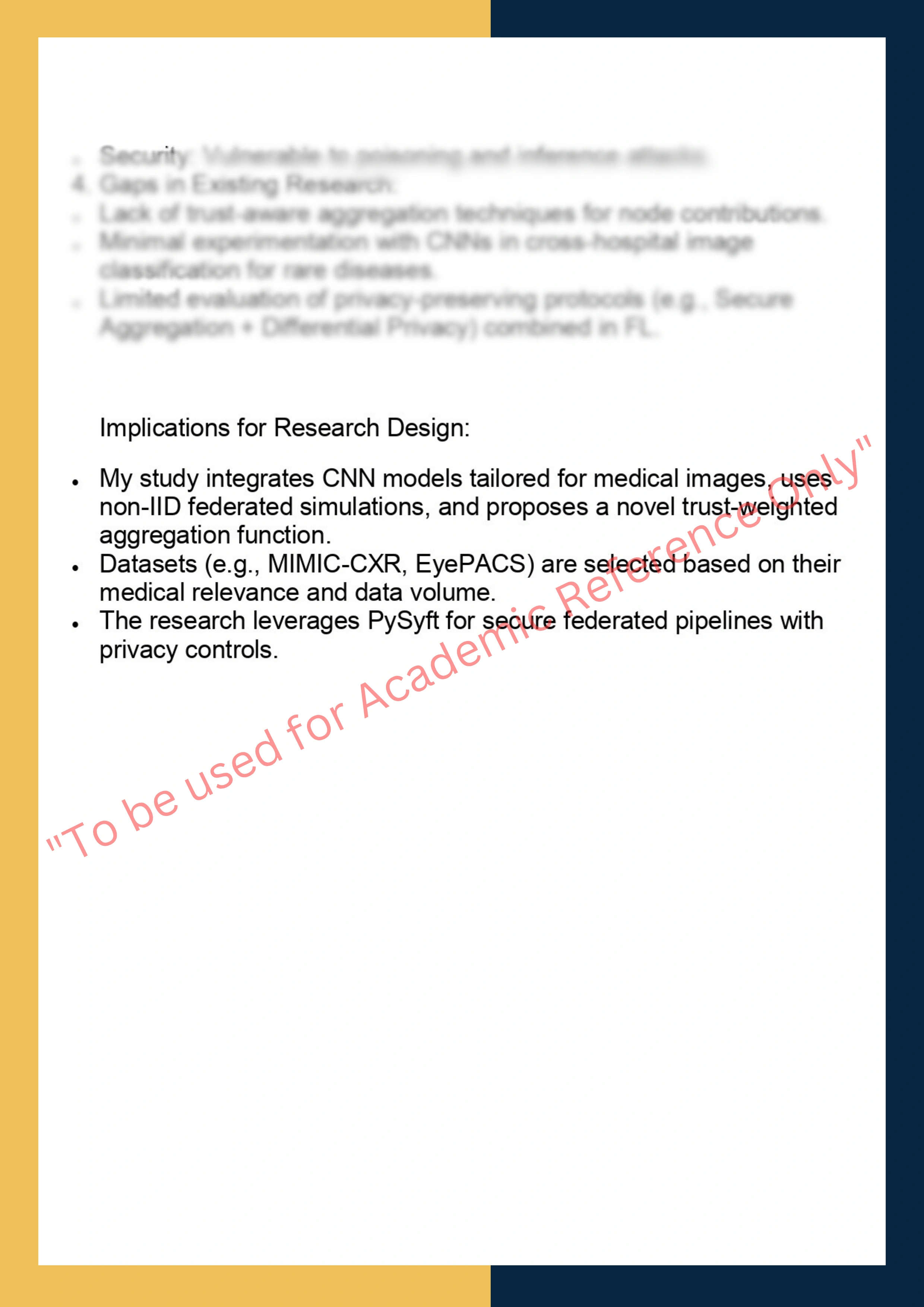 COMP7300– Computer Science Research Thesis 3