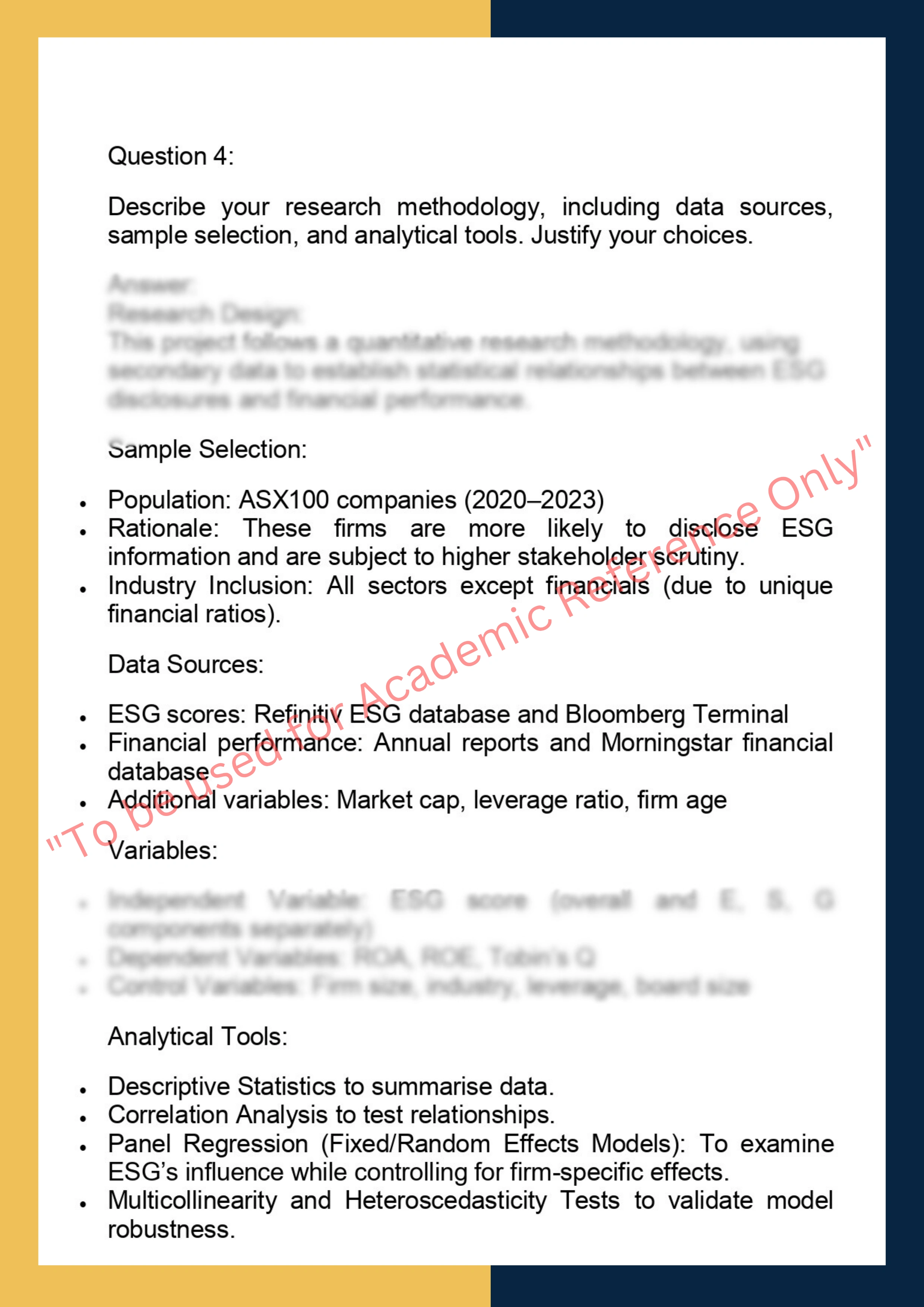 ACCT7001– Accounting Research Project 3
