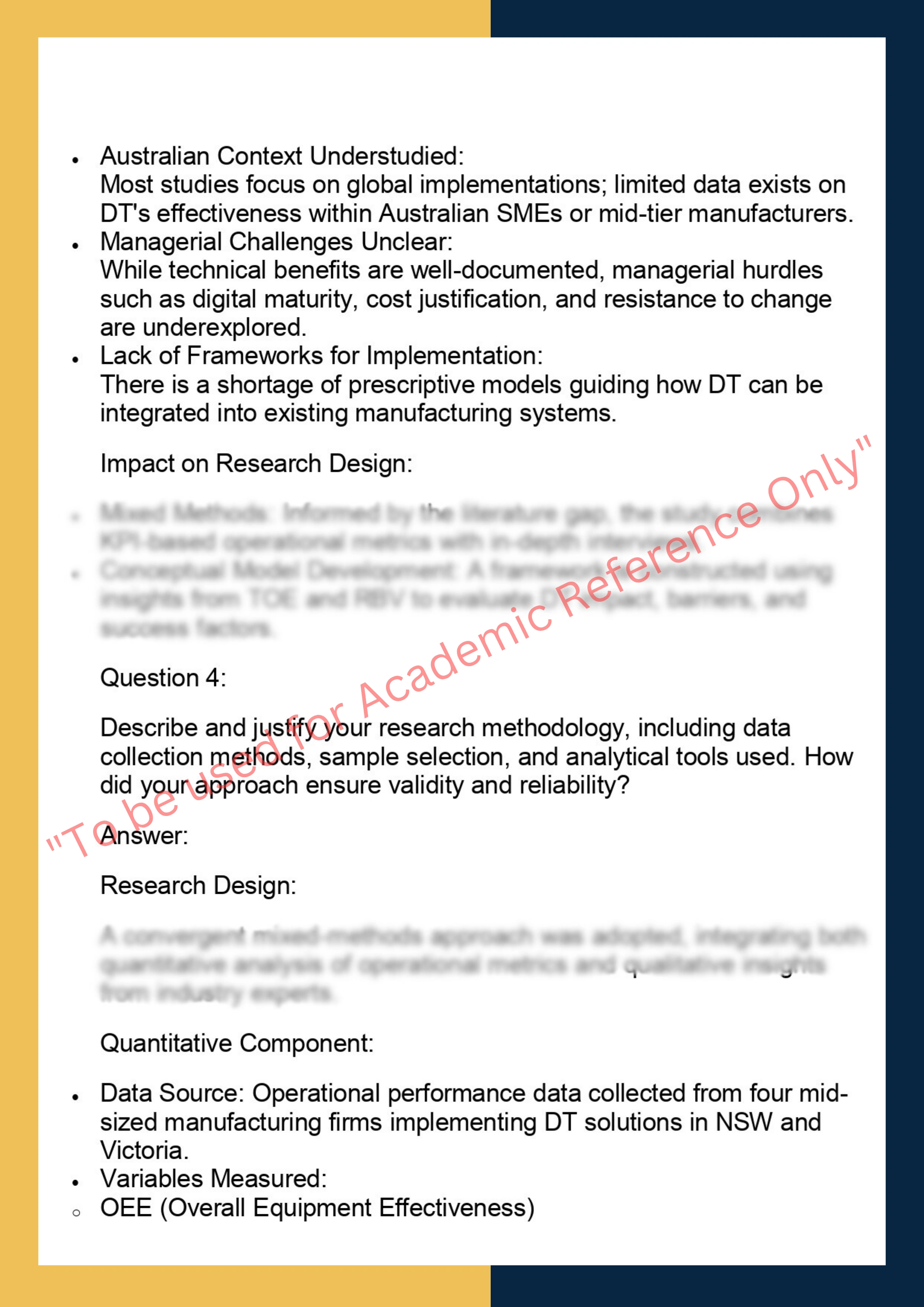 TECH7001– Technology Management Research  Project 3