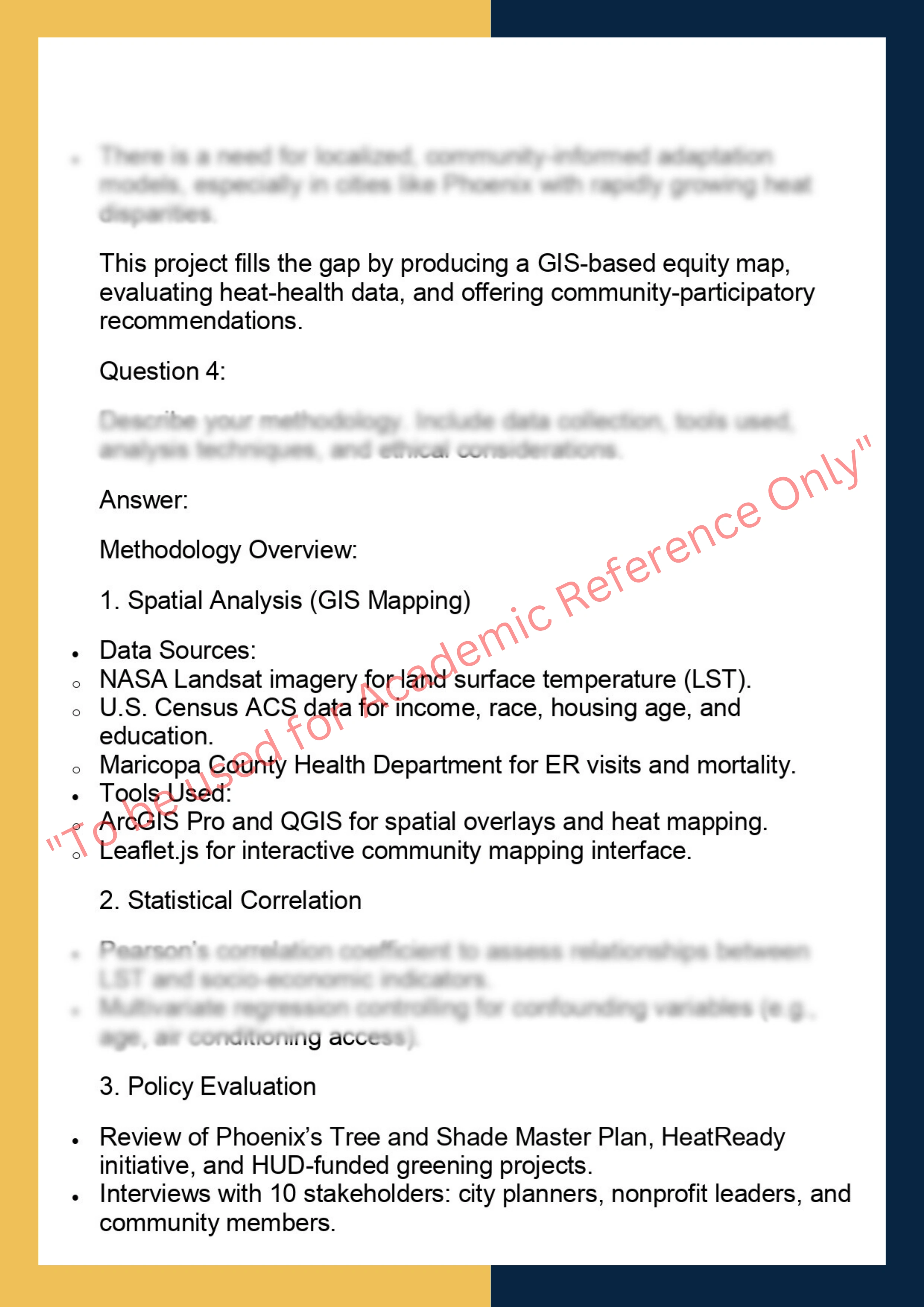 ENVN7001- Environmental Studies Capstone 3