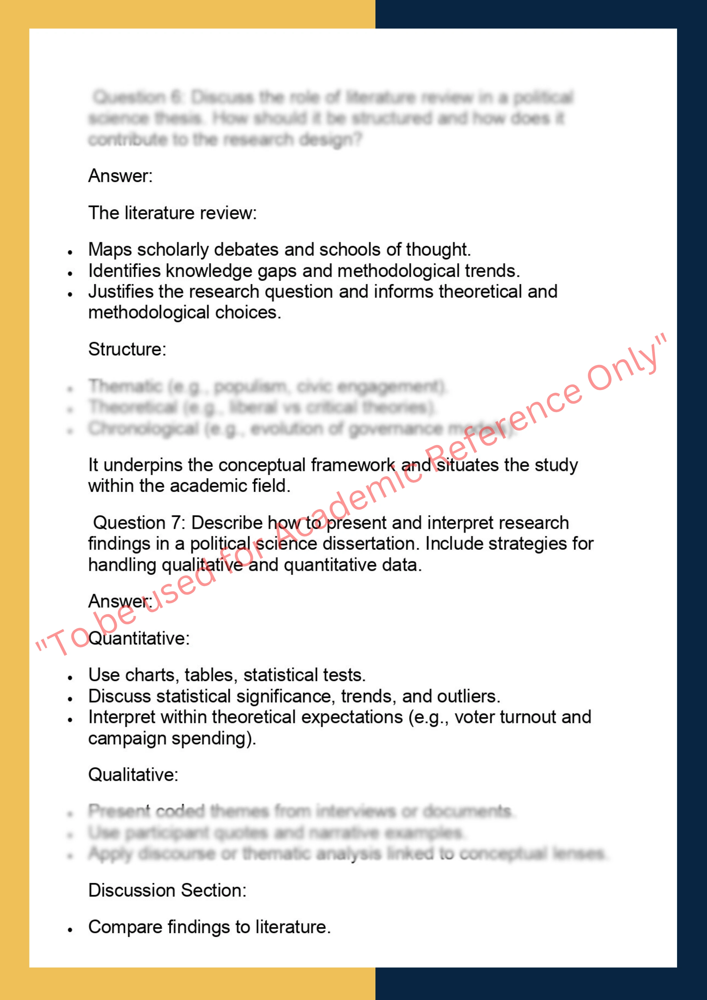 POLI7001 – Political Science Thesis 3