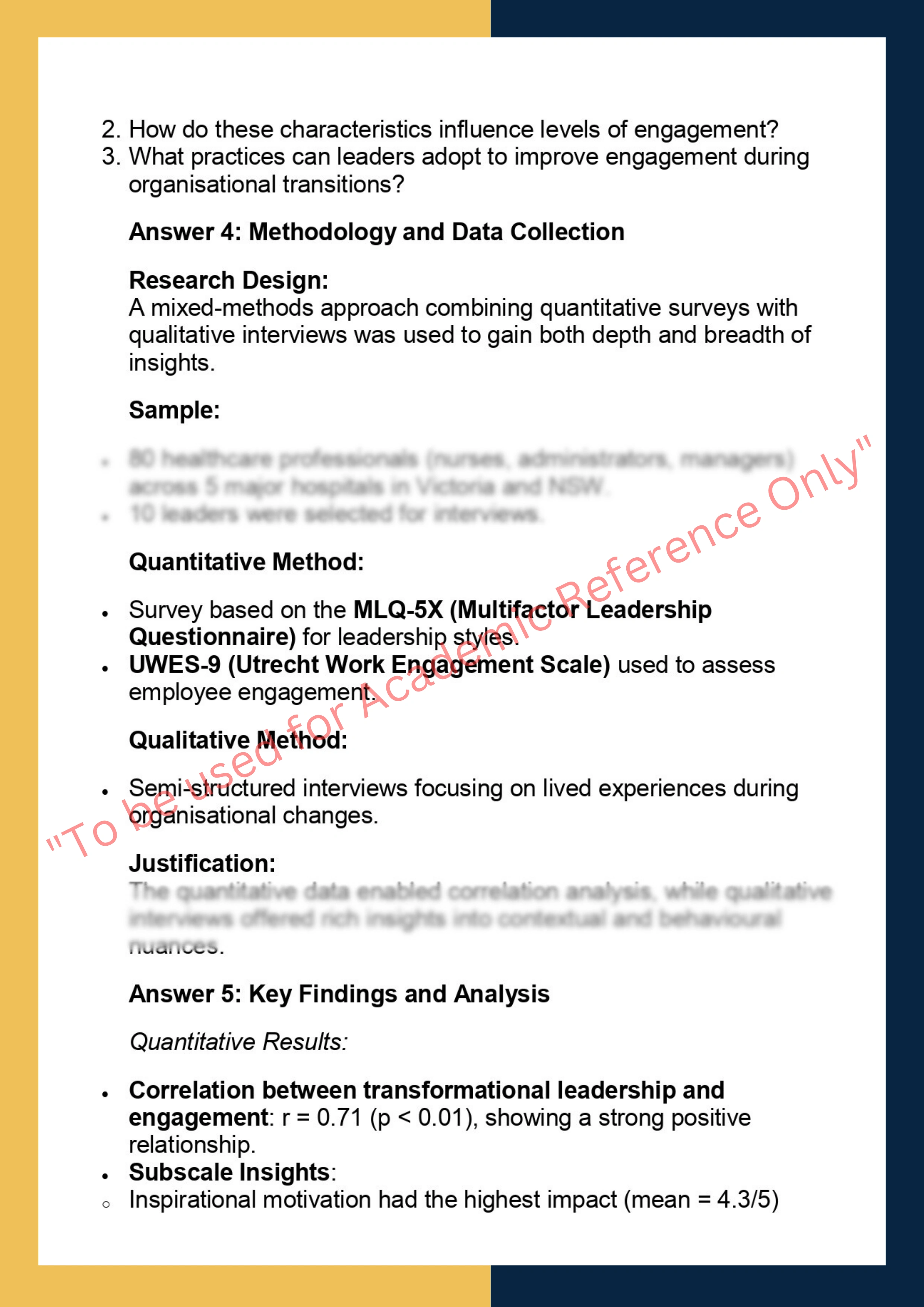 LEAD7001:  Leadership Research Project 3