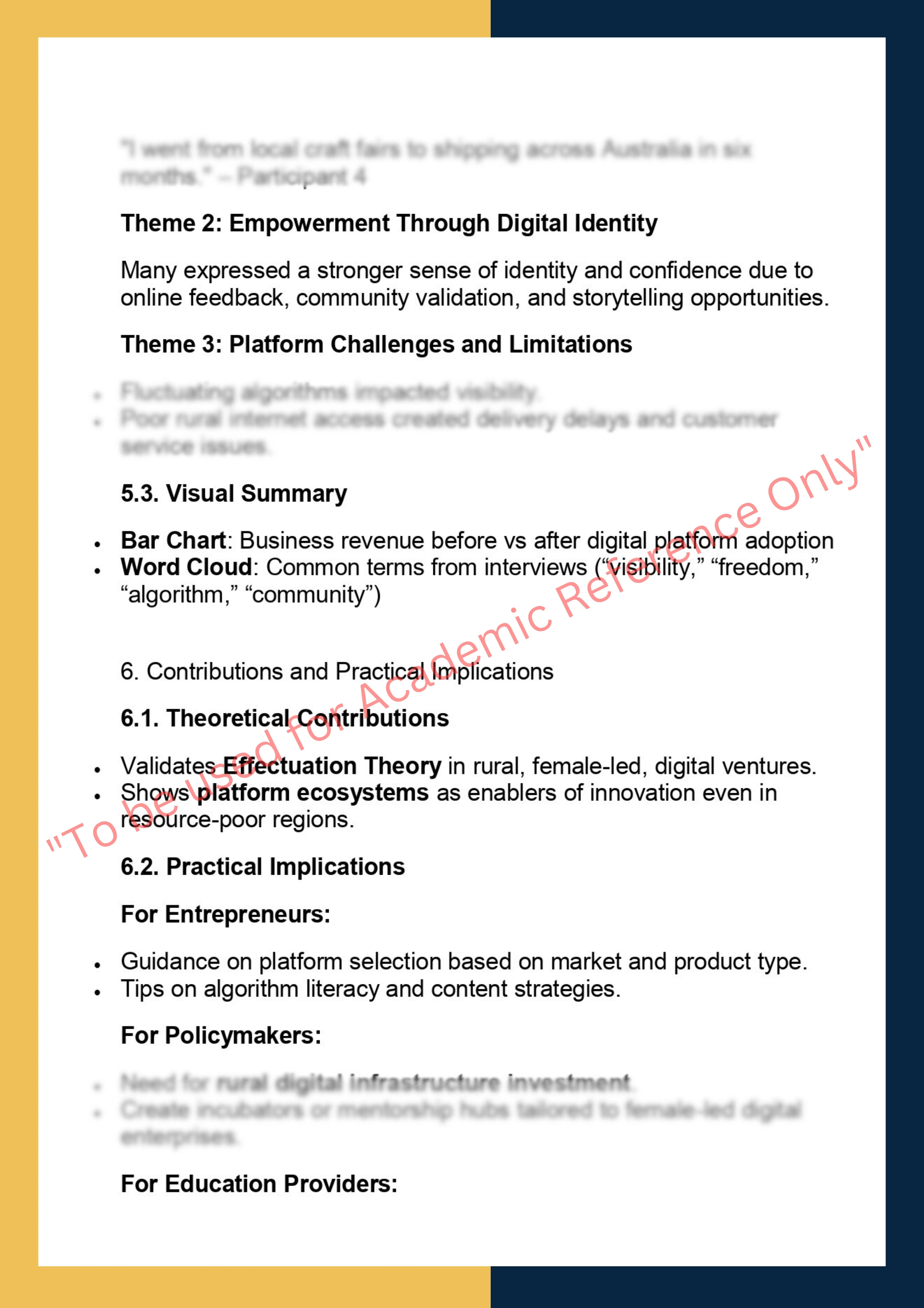 INNO7100 – Innovation and Entrepreneurship  Thesis 3