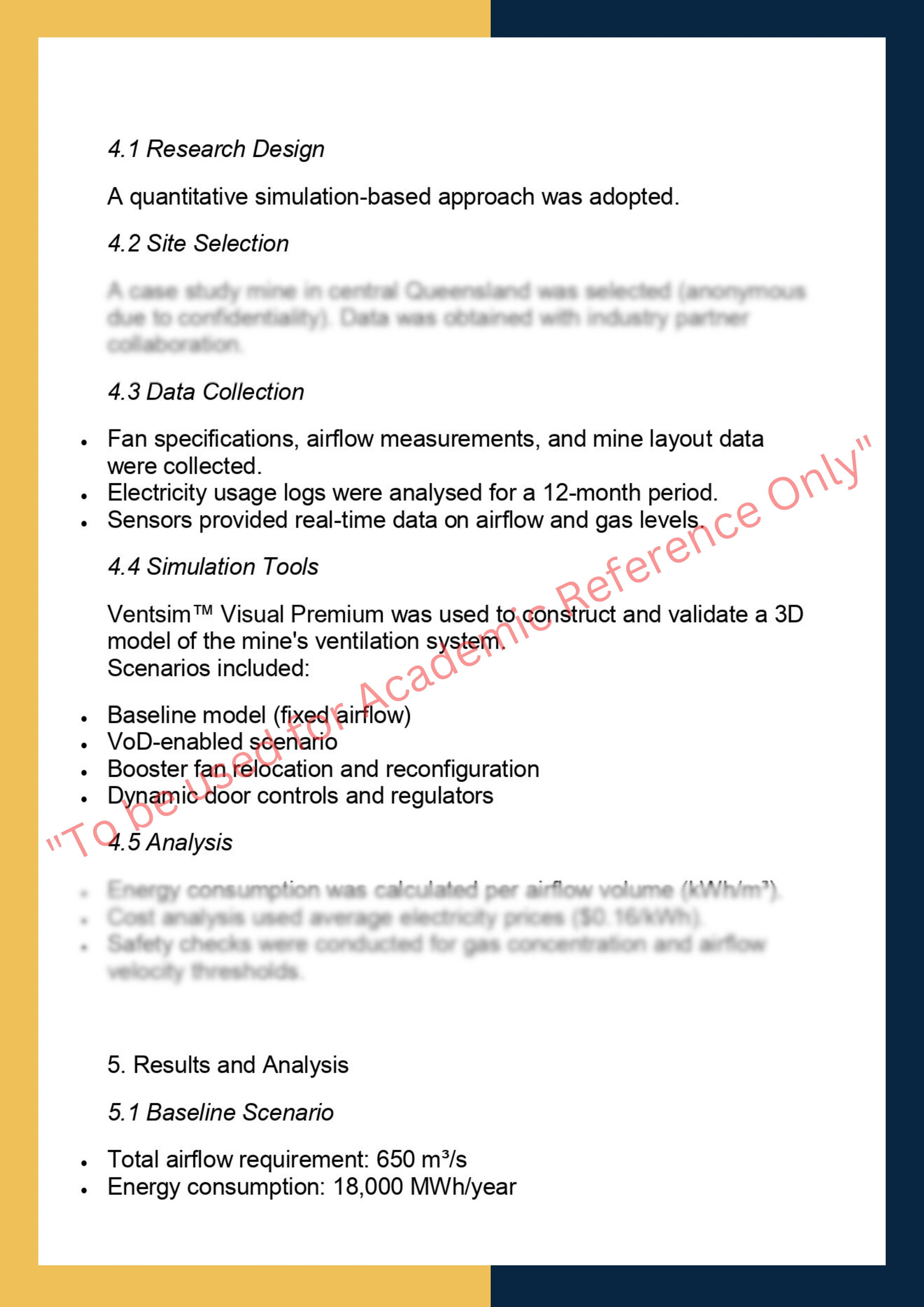 MINE7100 : Mining Engineering Thesis 3