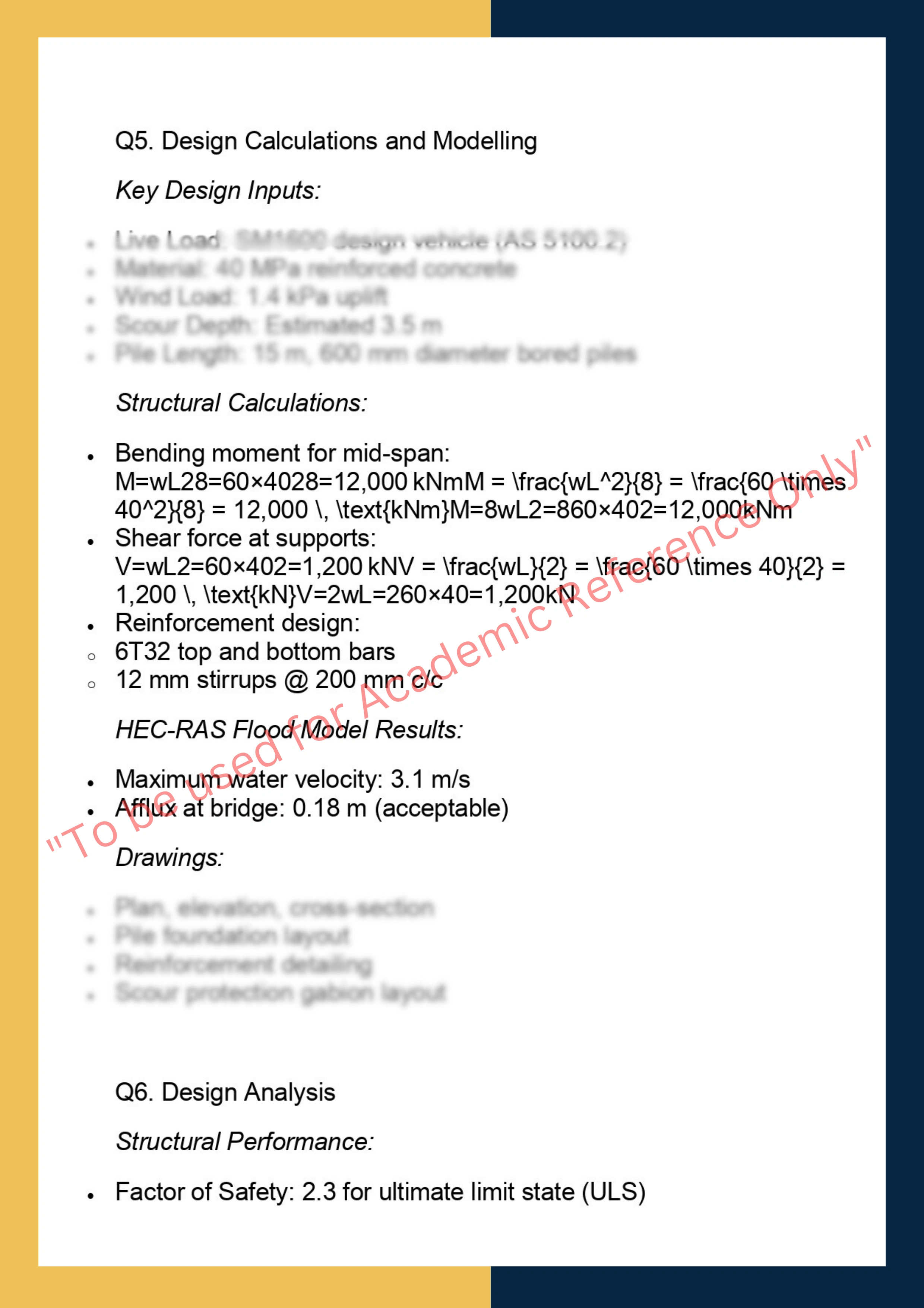 CIVL7100: Civil Engineering Design Project 3