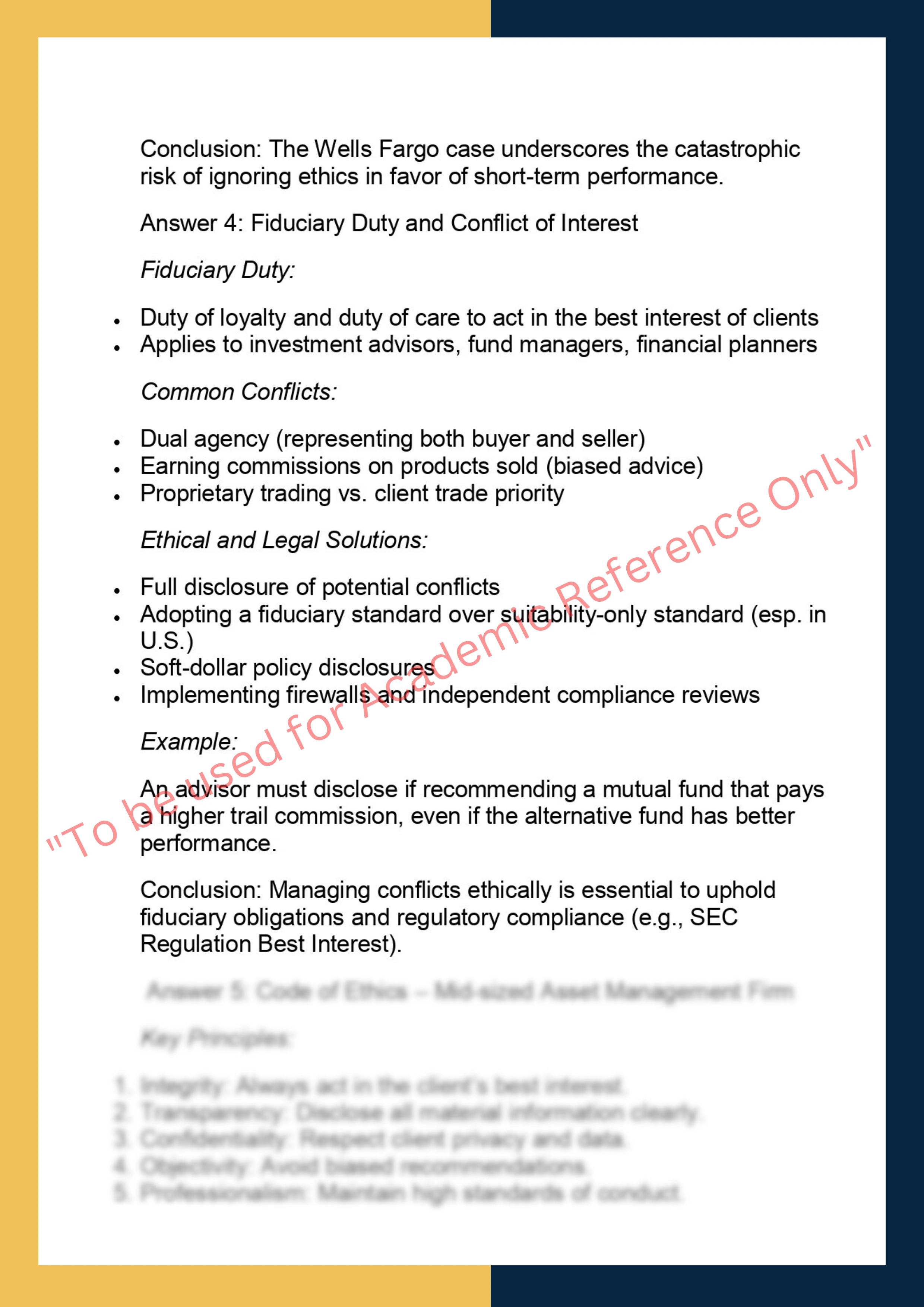 FINC6021 –  Ethics and Professional Standards in Finance 3