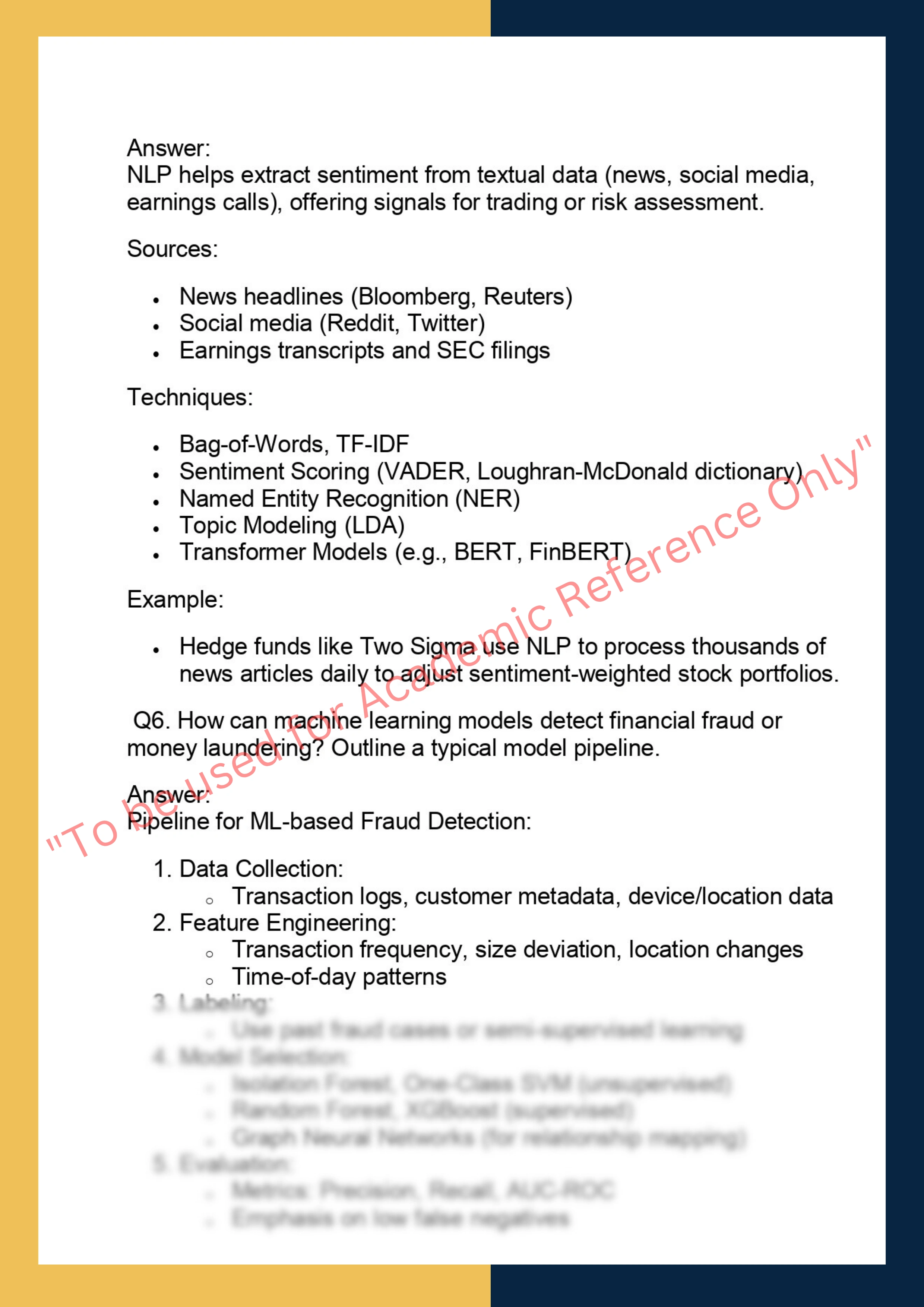 FINC6024 – Machine Learning for Finance 3