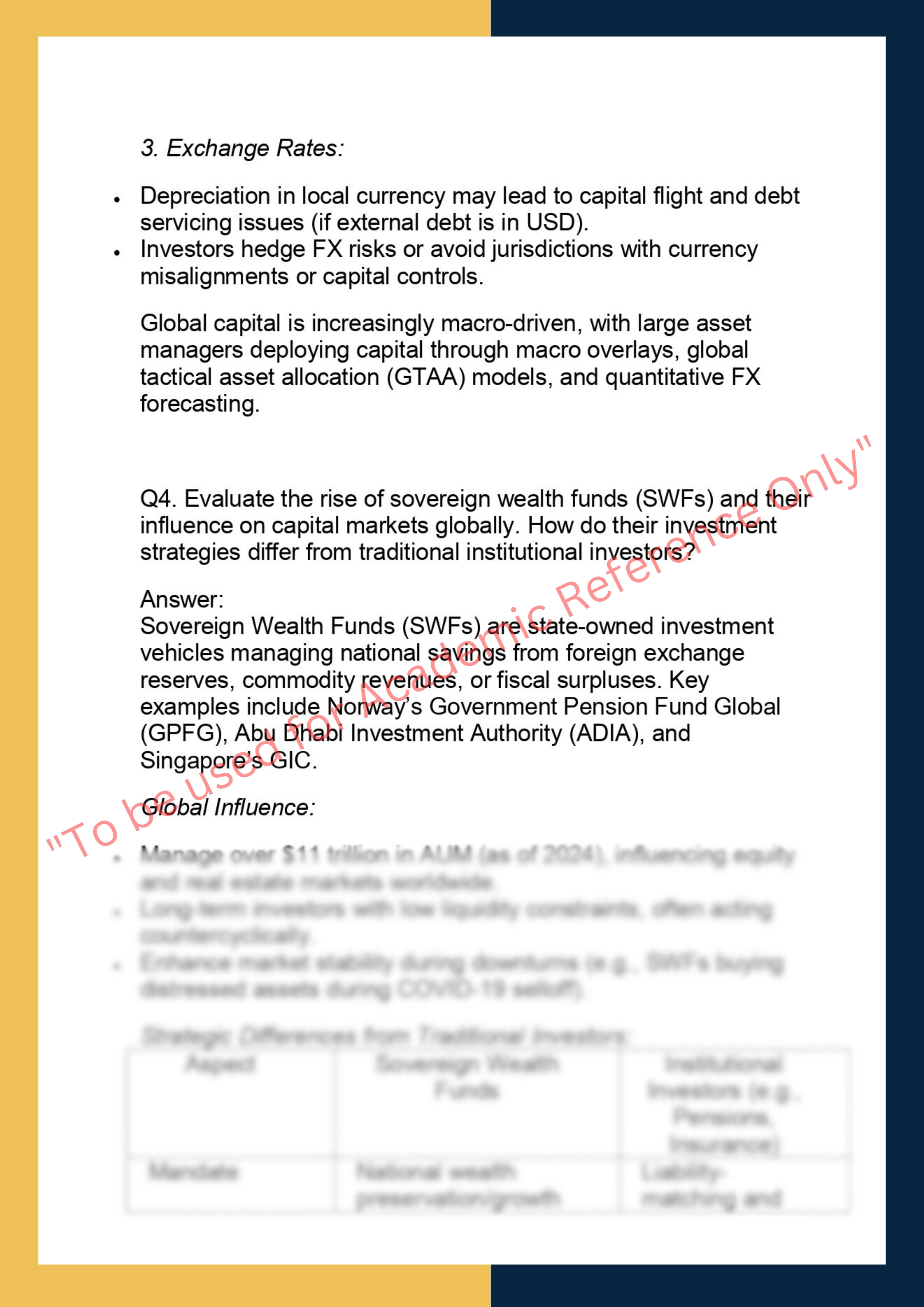 FINC6027 –  Global Capital Markets 3