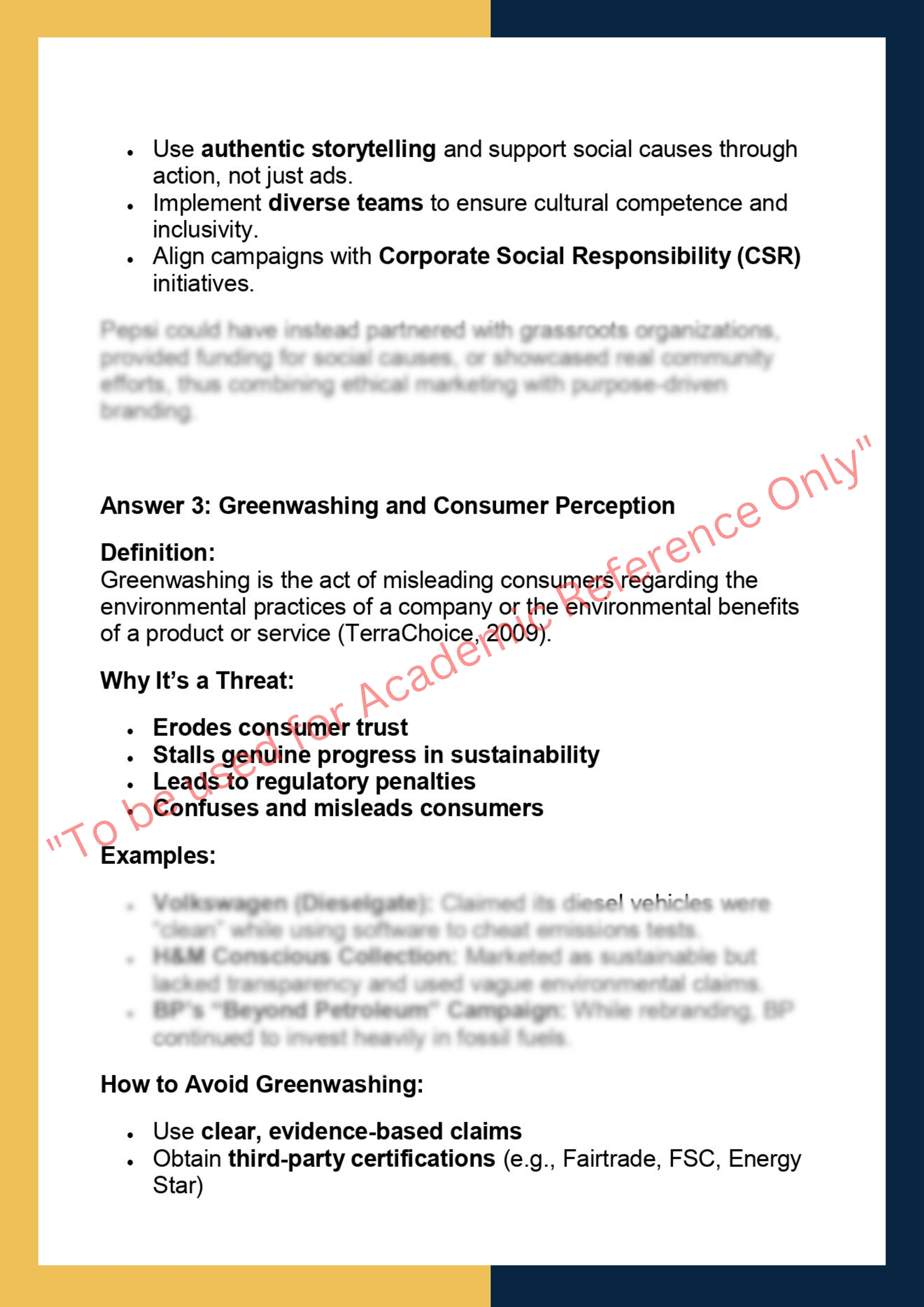 MKTG6014 - Sustainable and Ethical Marketing 3
