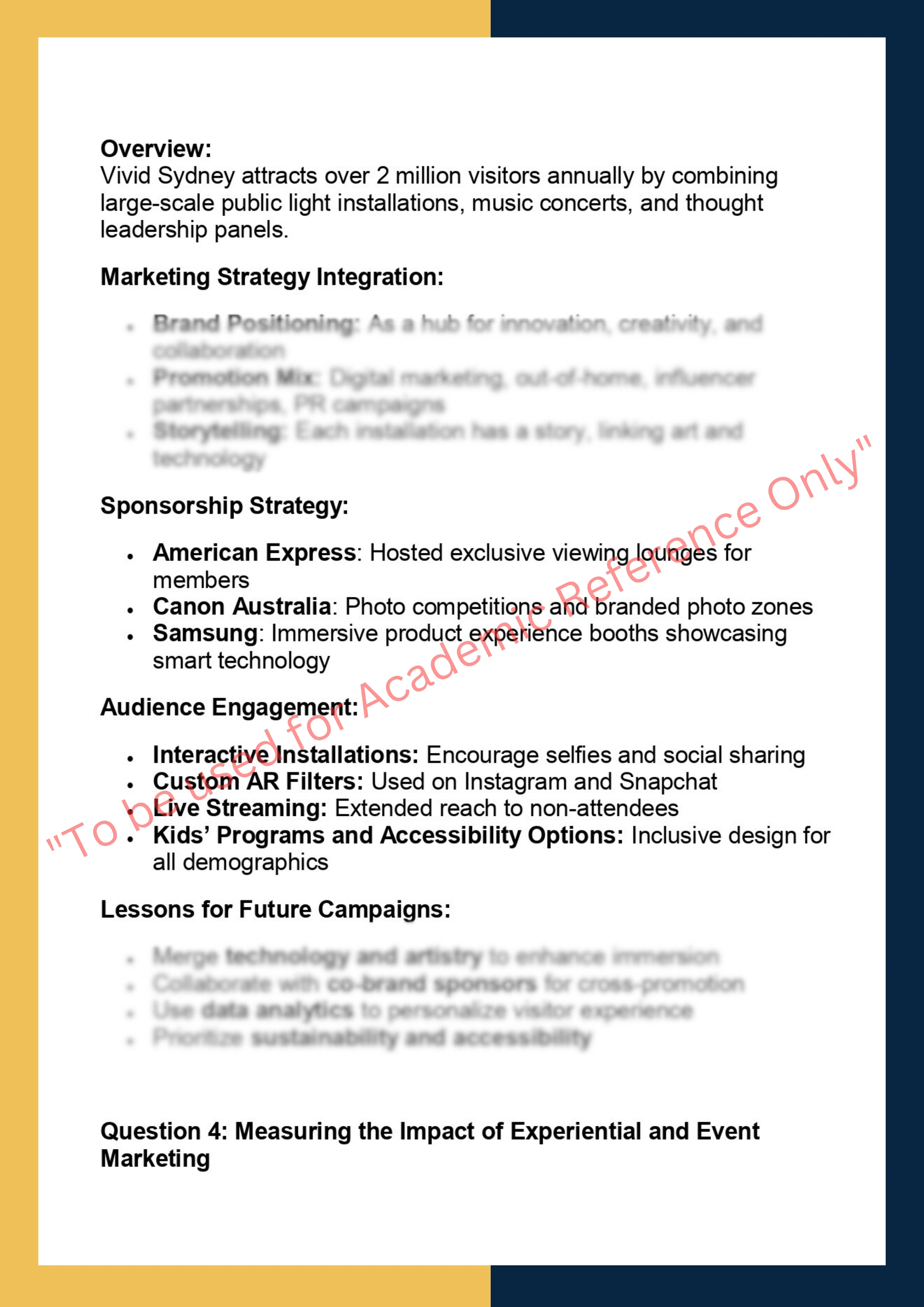MKTG6015 - Experiential and Event Marketing 3