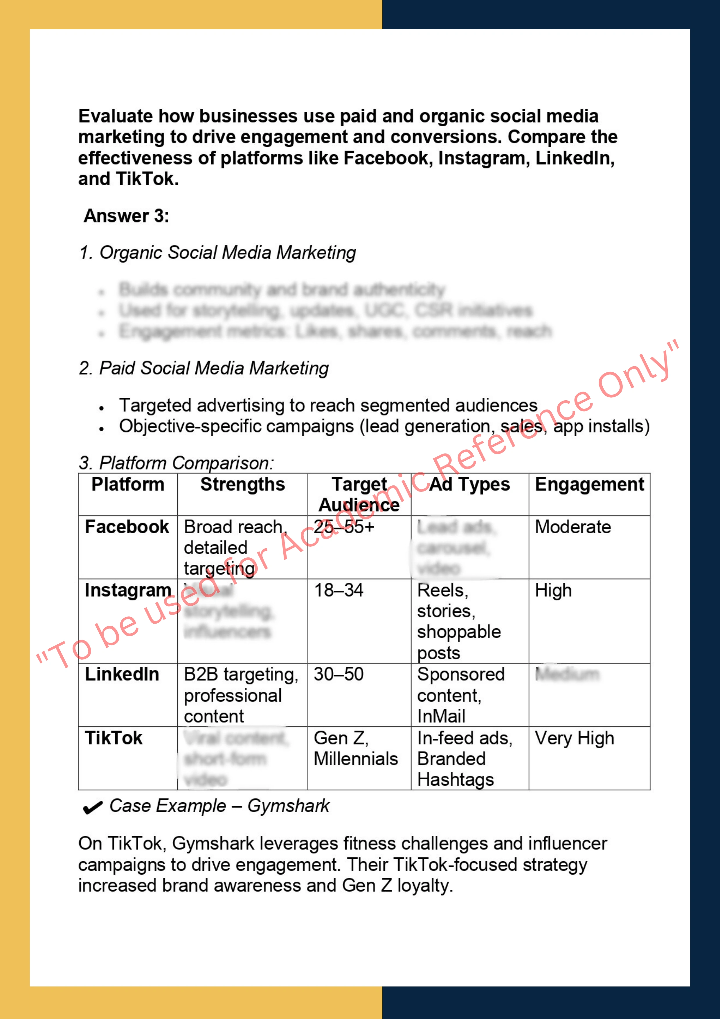 BMKT541: Digital and Social Media Marketing 3
