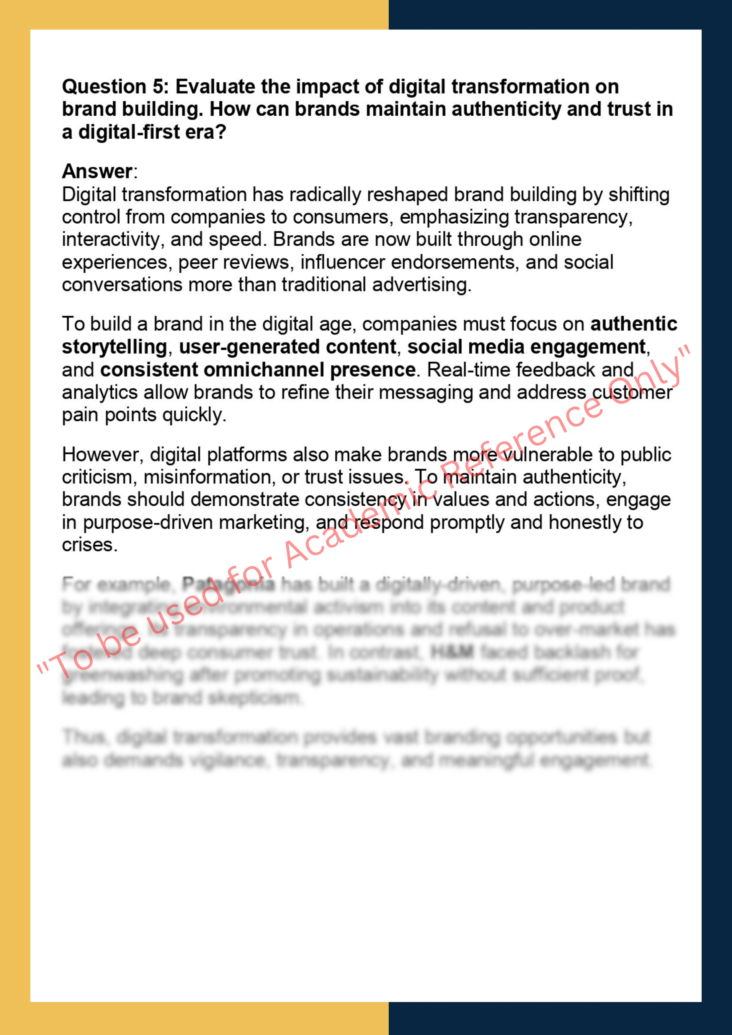 MK615 – Brand  Strategy and Management 3