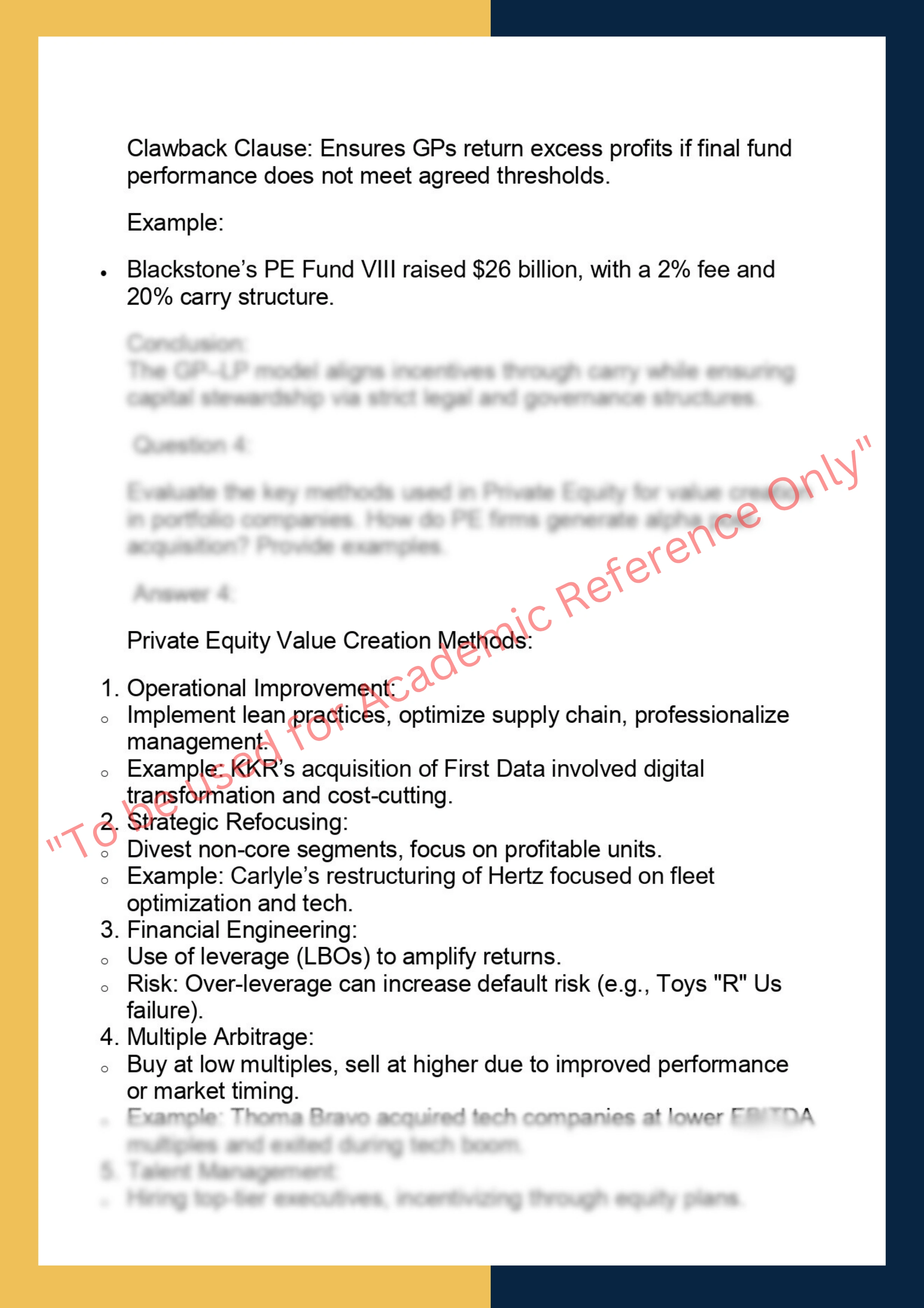 FINC6031 – Private Equity and Venture Capital 3