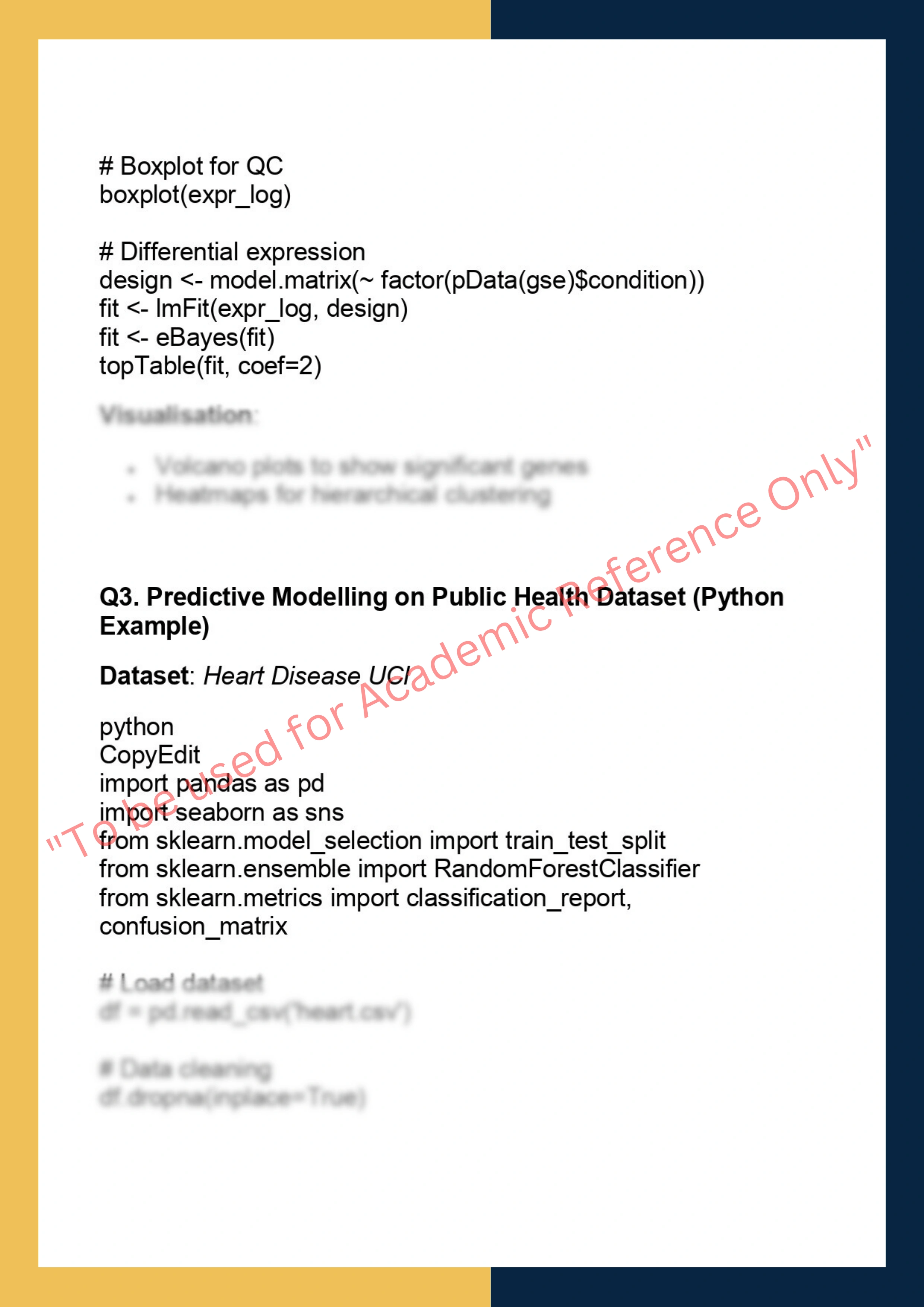 DSCE6017 – Health & Bioinformatics Data 3