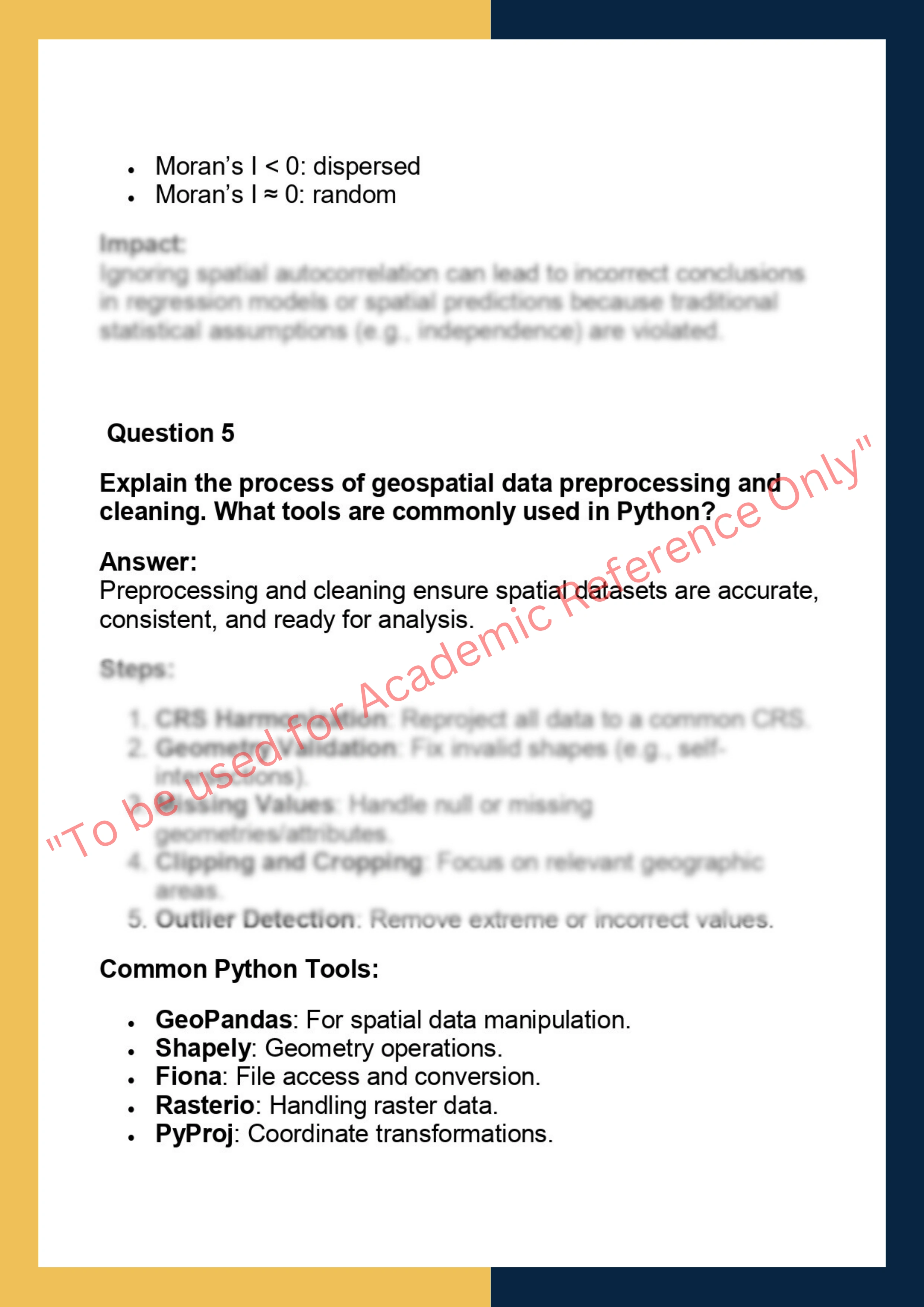 DSCE6018 – Geospatial Data Analytics 3