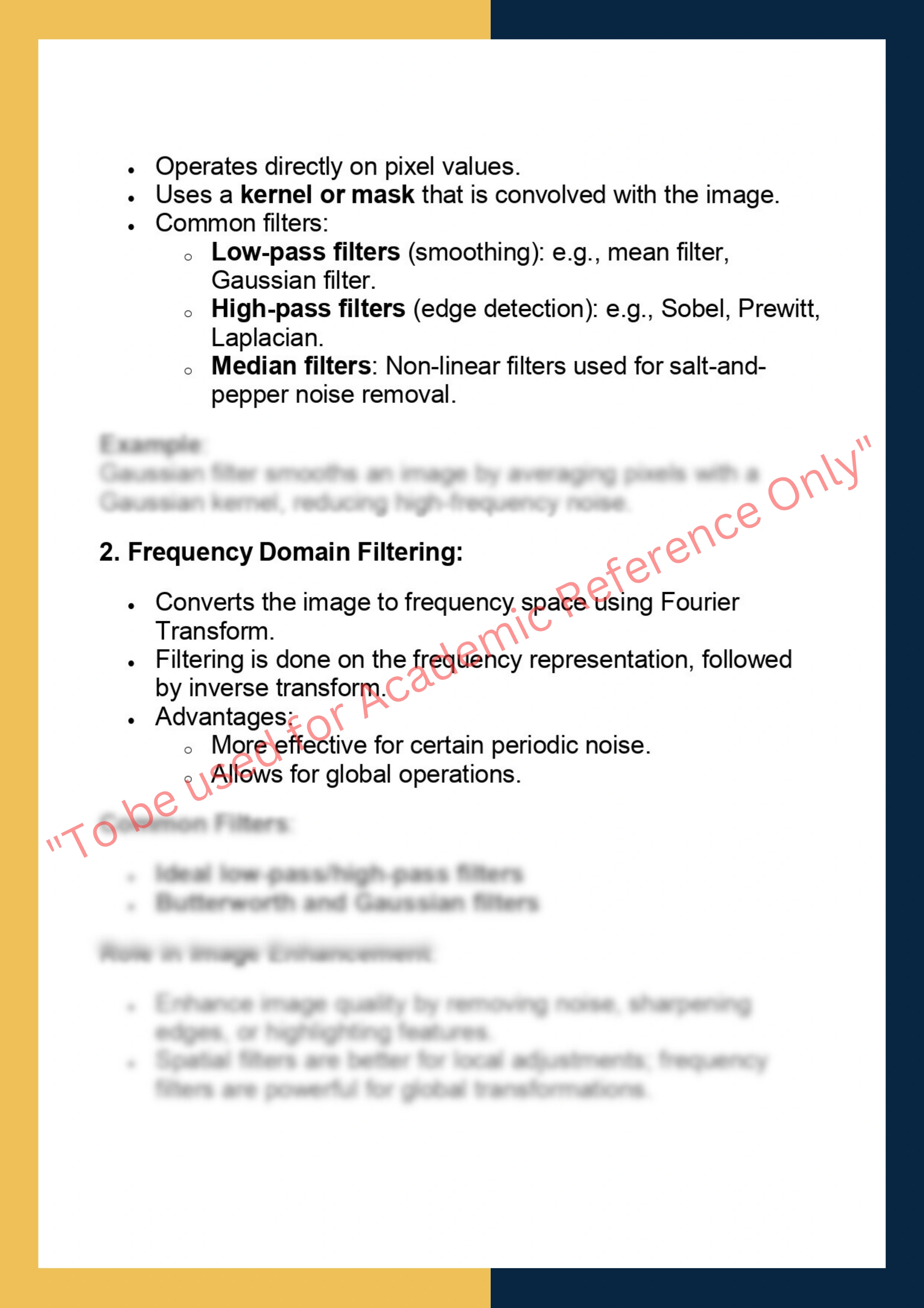DS5008 – Computer Vision & Image  Processing 3