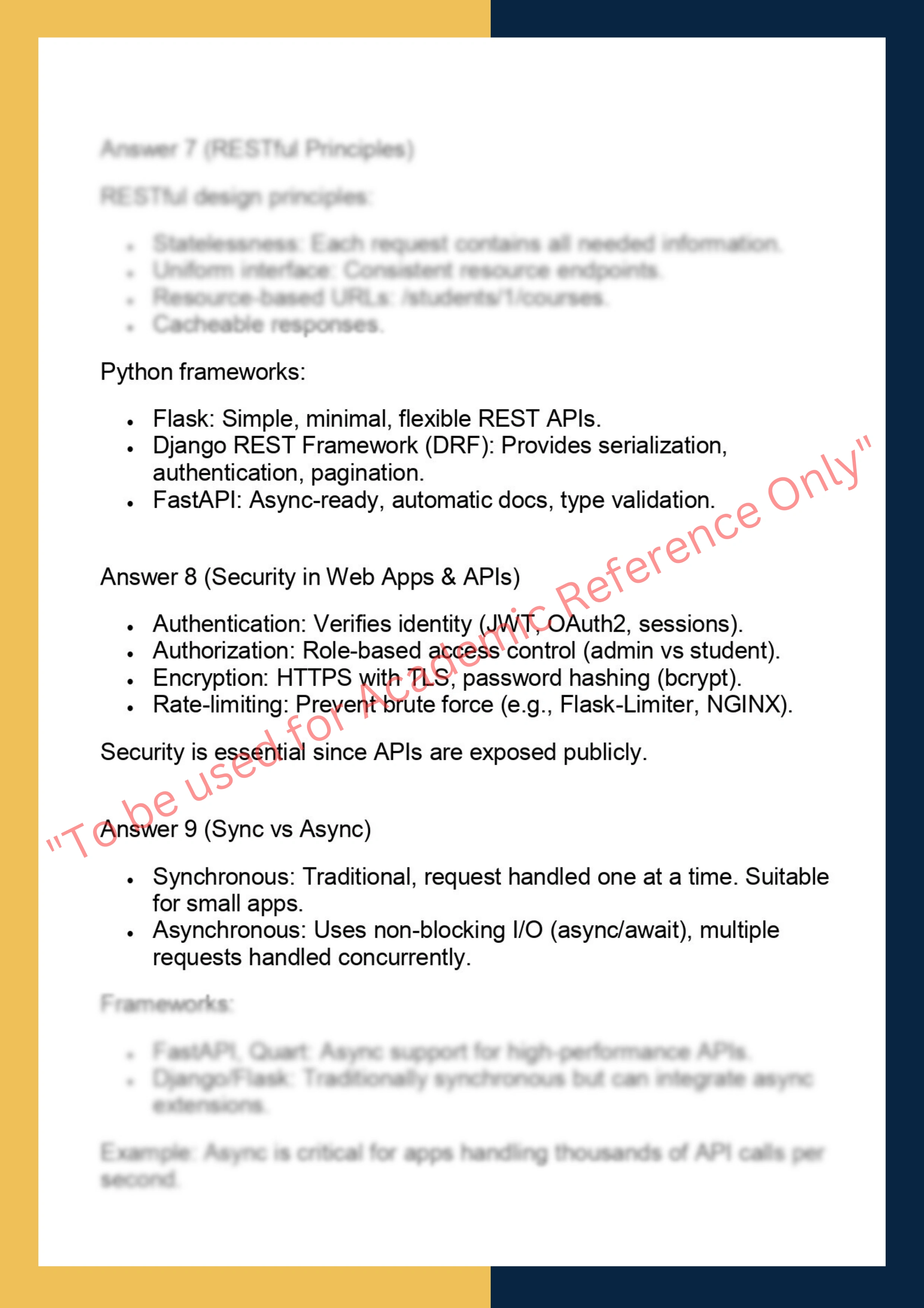 PYWD606 – Python for Web Applications & API  Design 3