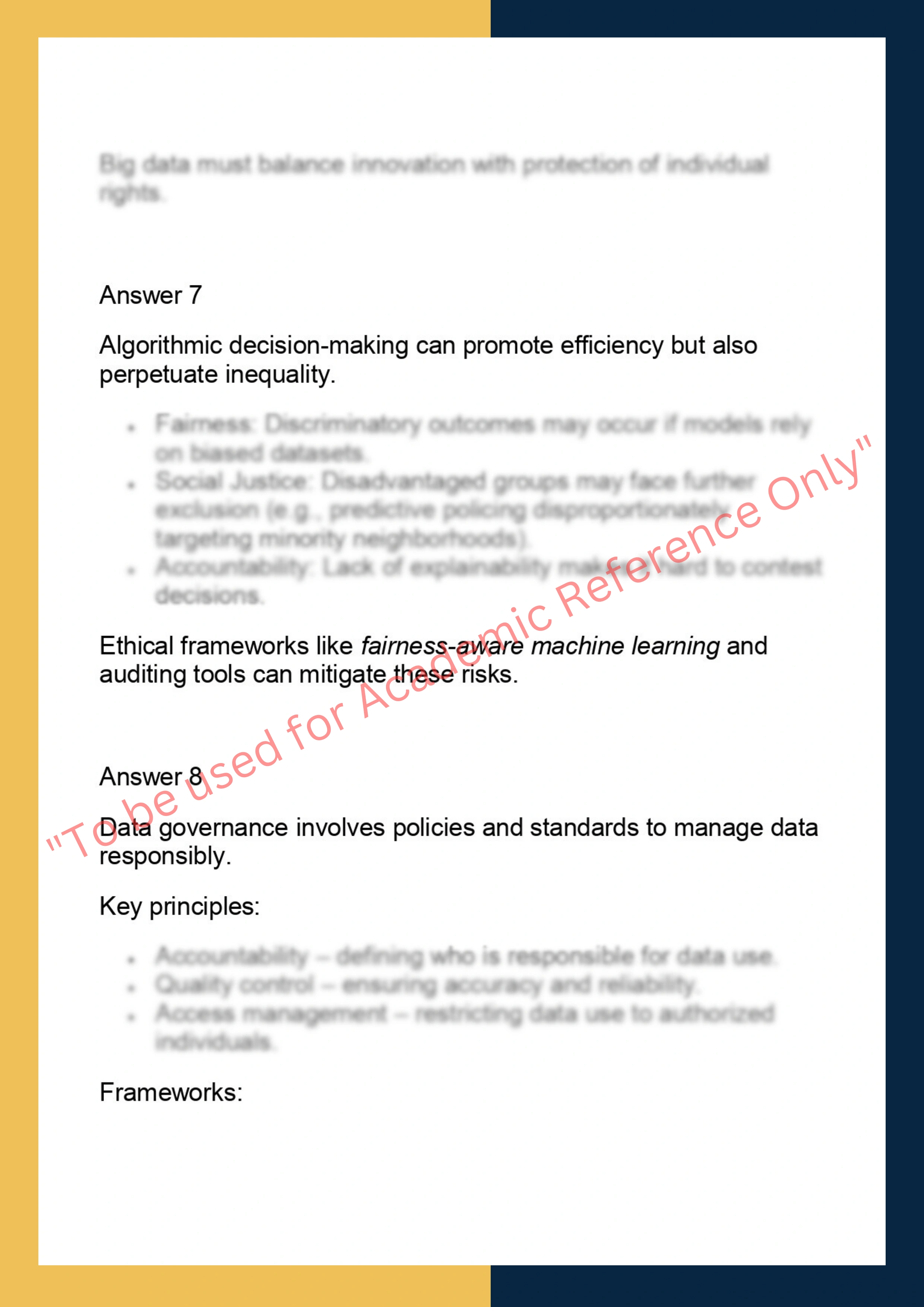 DS6006 – Ethics & Social Responsibility in  Data Science 3