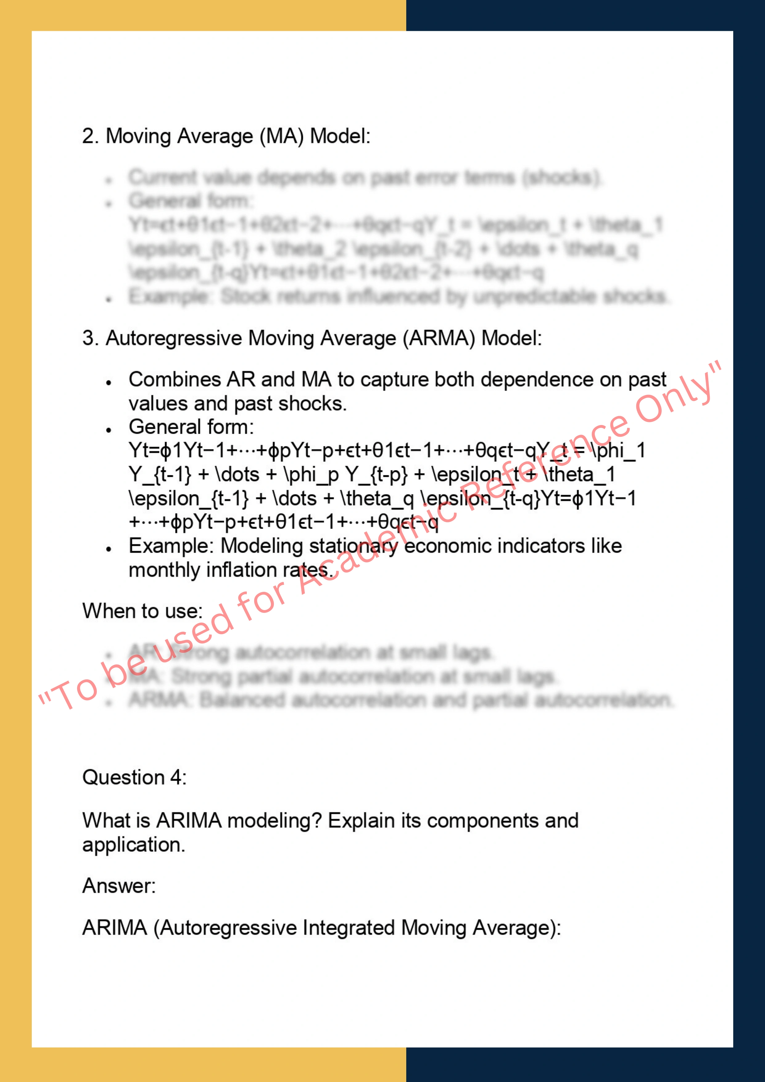 DS6009 – Time Series & Forecasting  Methods 3