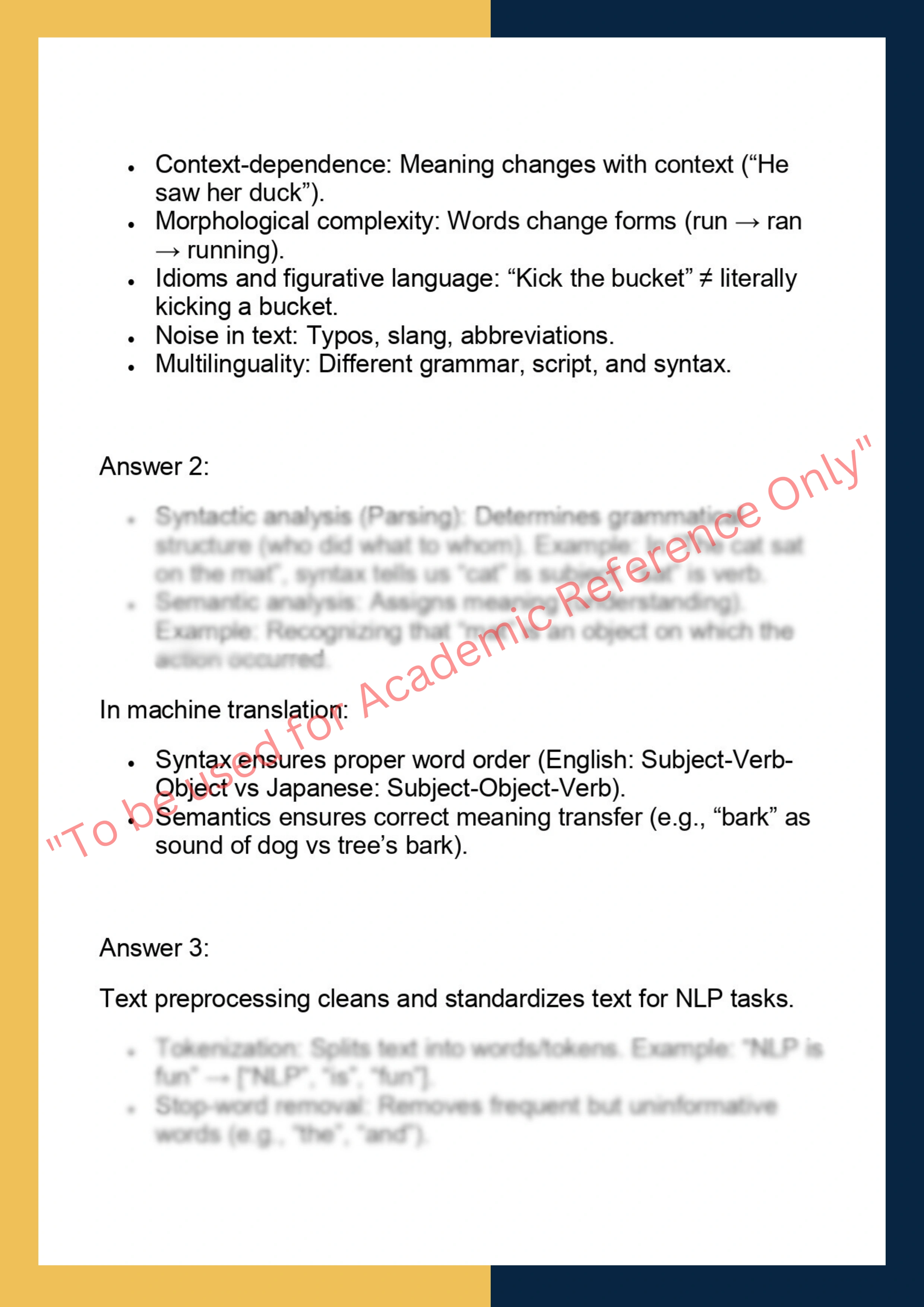 DS6010 – Natural Language Processing (NLP) & Text Analytics 3