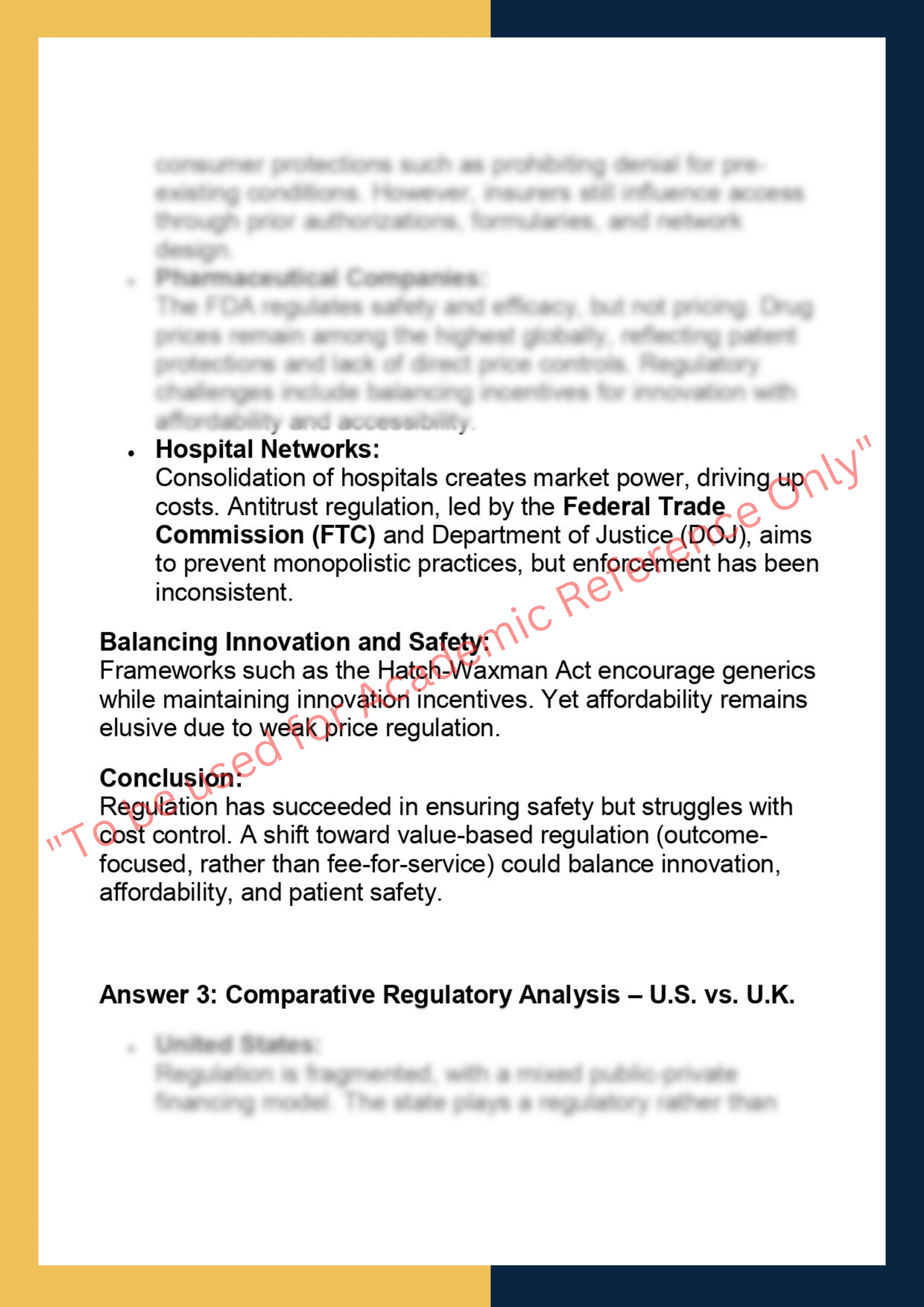 SOLM111– Regulating Health Systems 3
