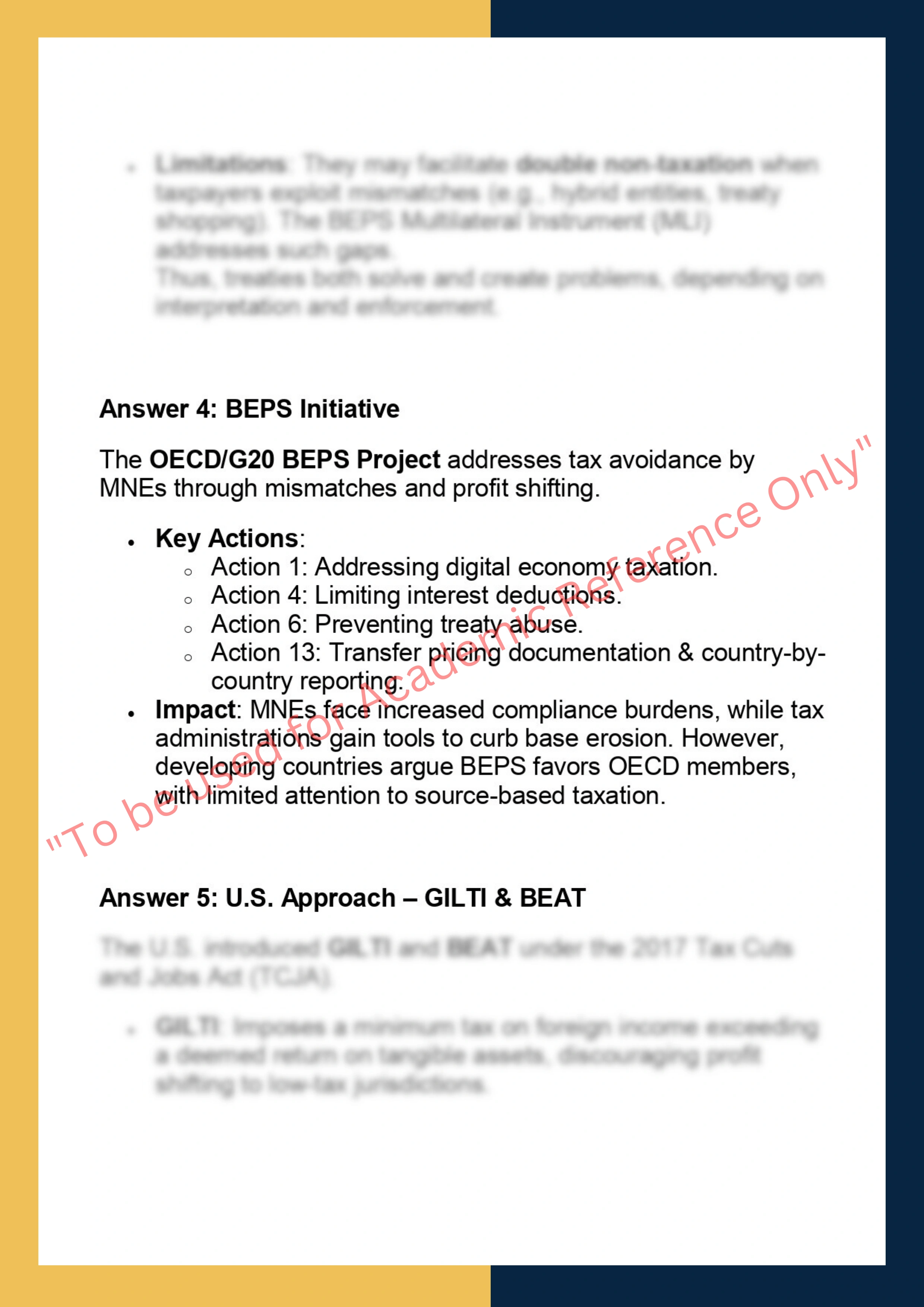 SOLM119–  International Tax Law 3