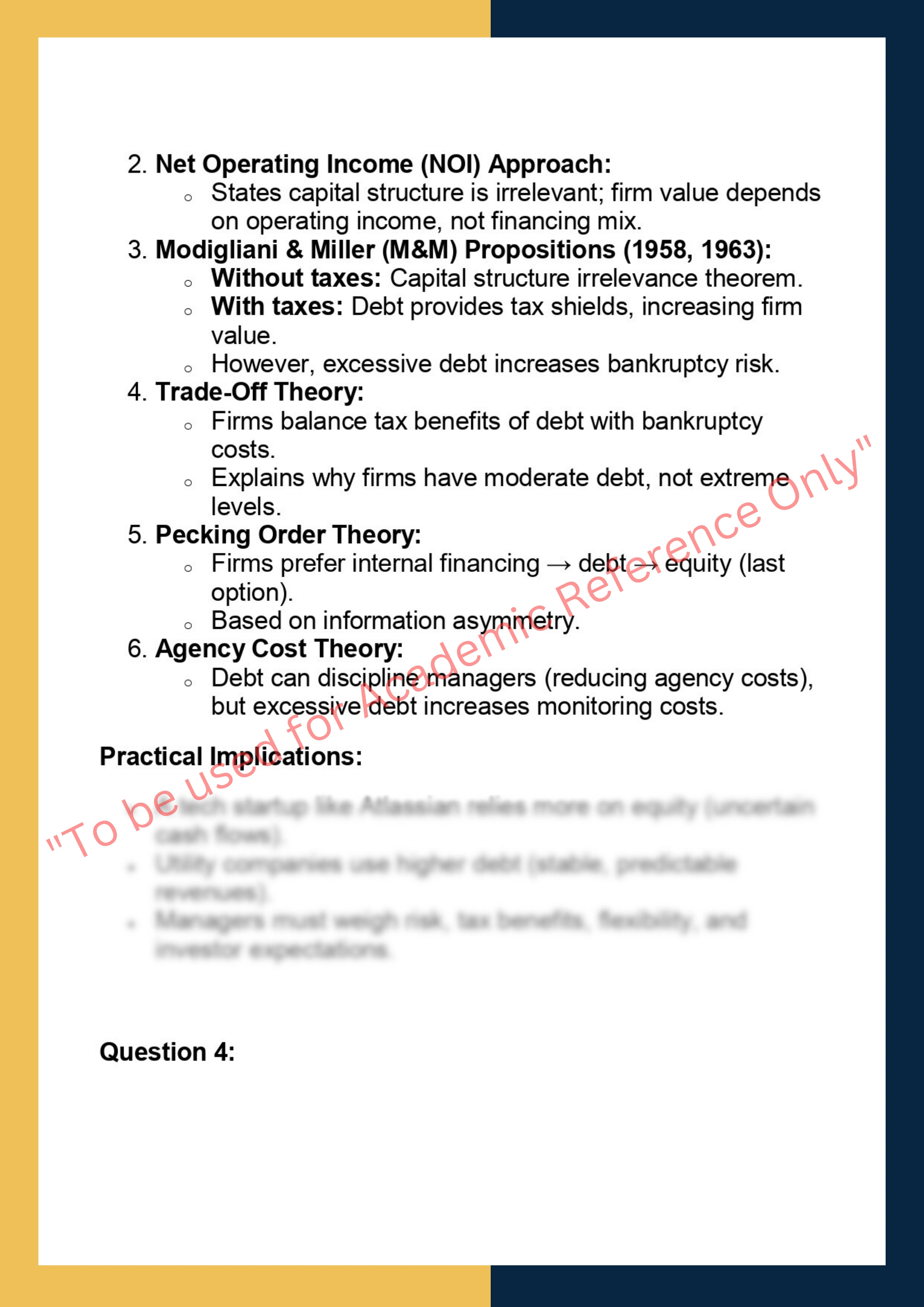 FINC6000 –  Financial Management 3