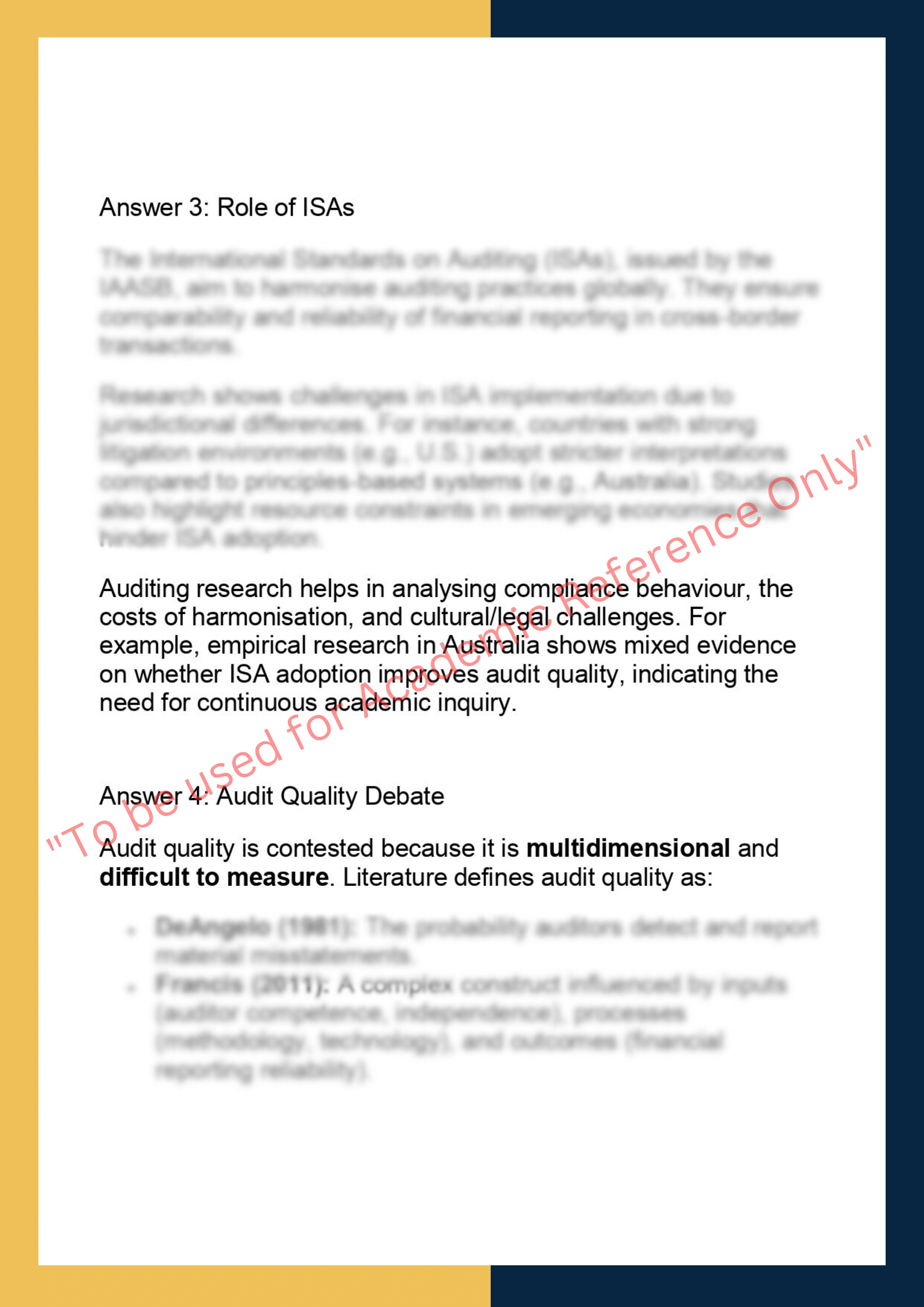 ACCT7202 – Auditing & Assurance Research 3