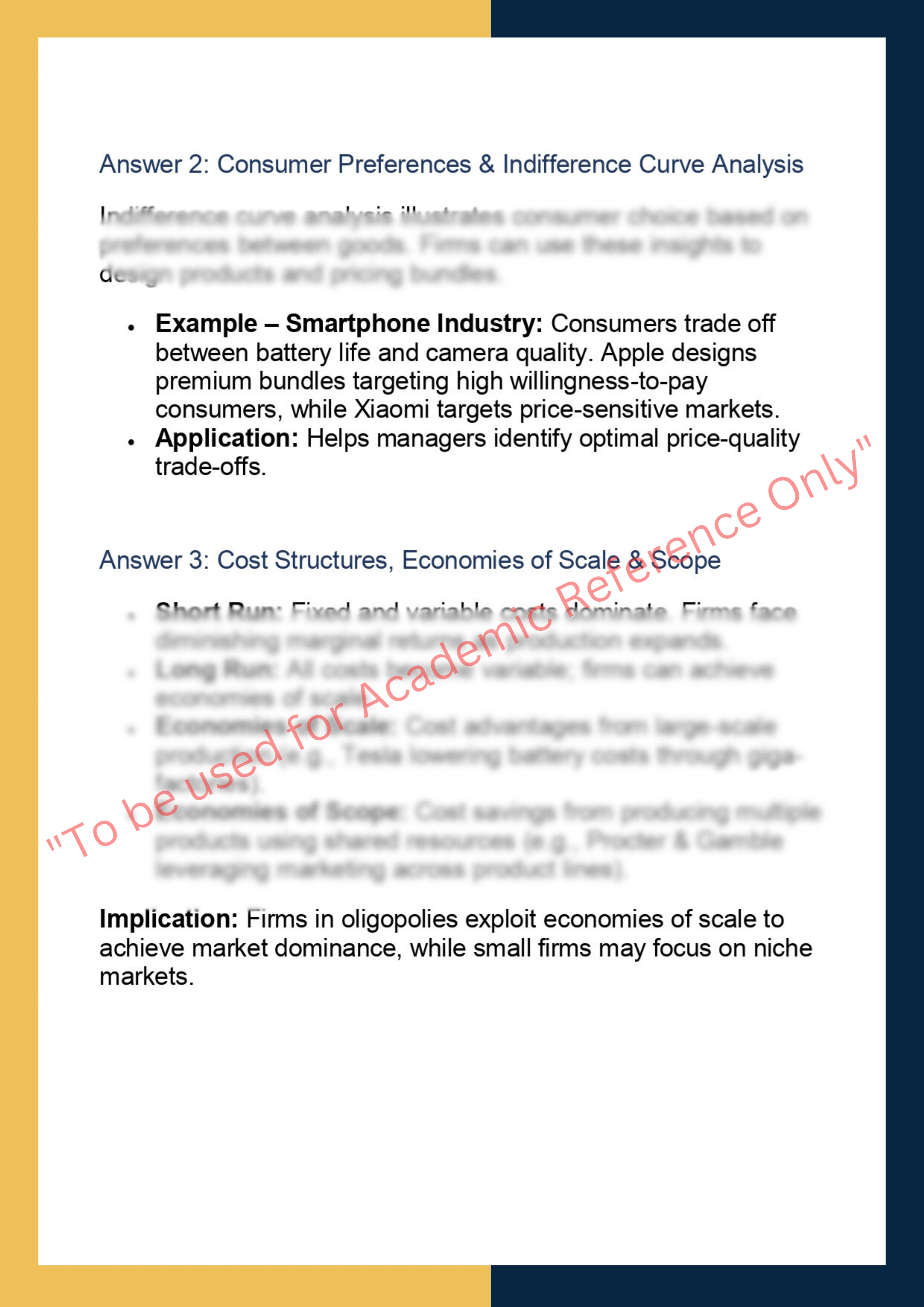 ECON7035  Managerial Economics 3