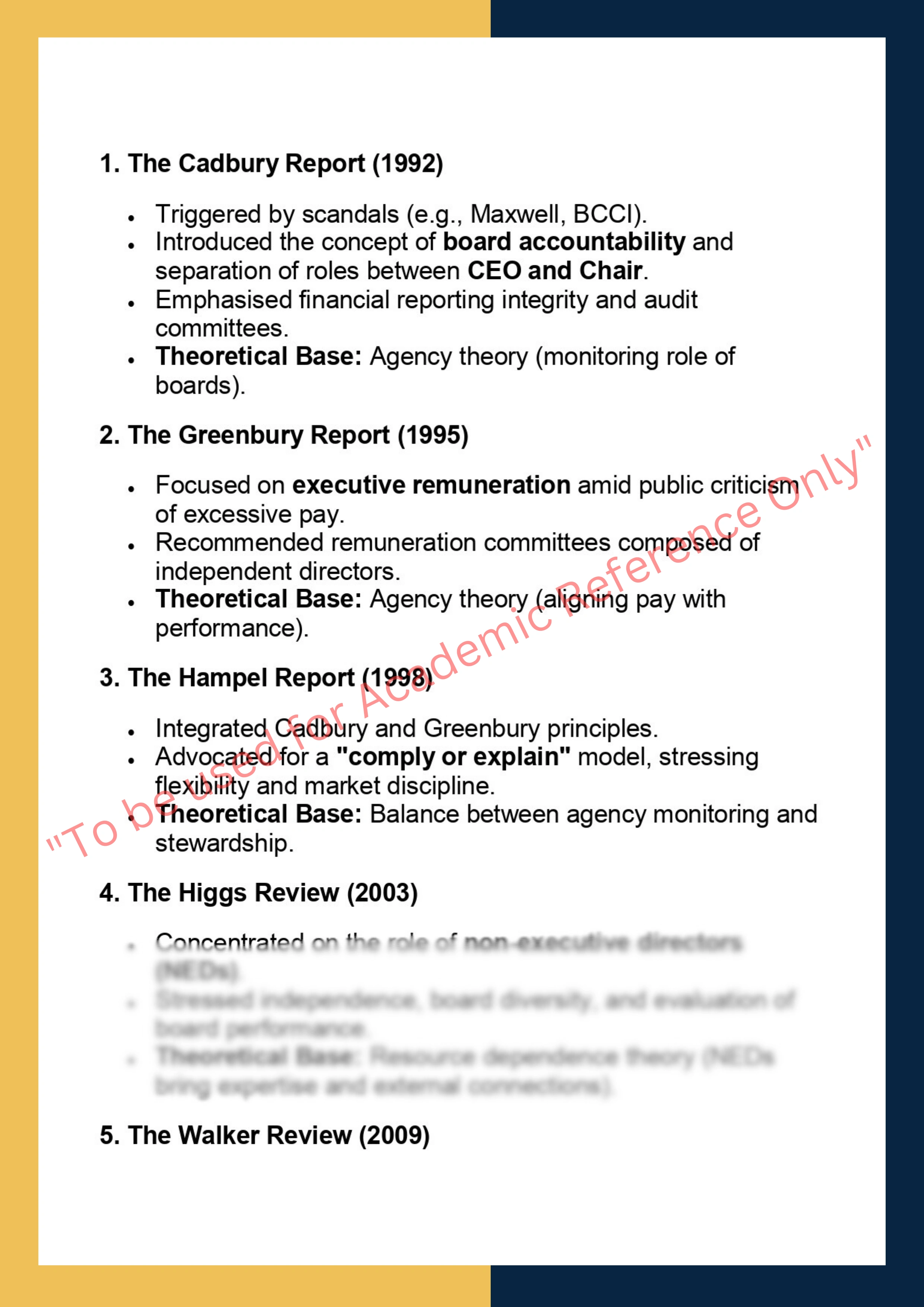 SOLM022 –  Corporate Governance: Foundational & Theoretical 3