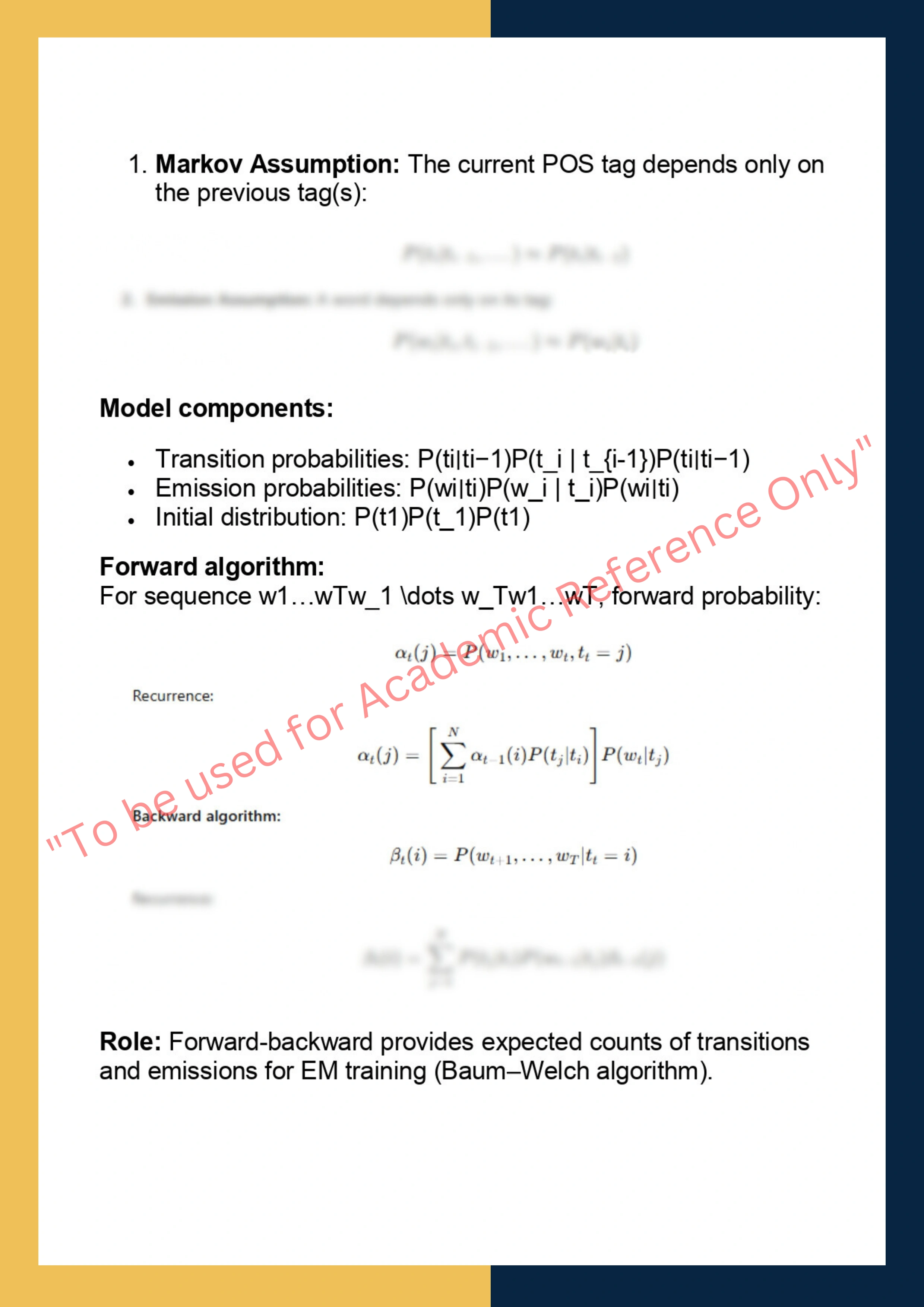 COMP0087 – Statistical Natural Language  Processing 3