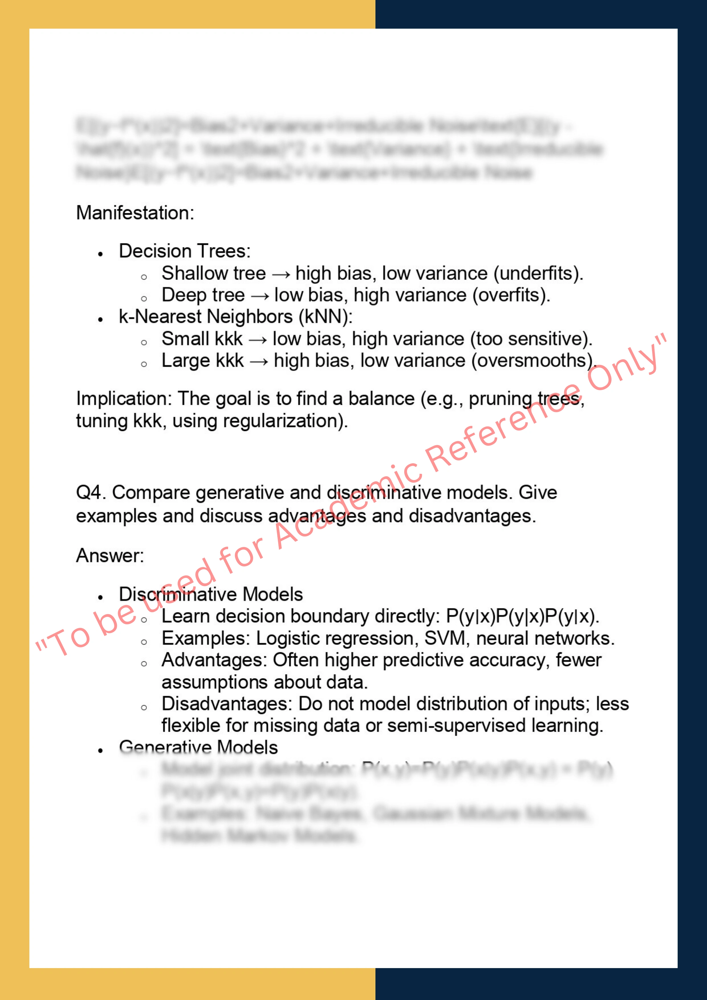 COMP7230 – Machine Learning: Principles and  Applications 3