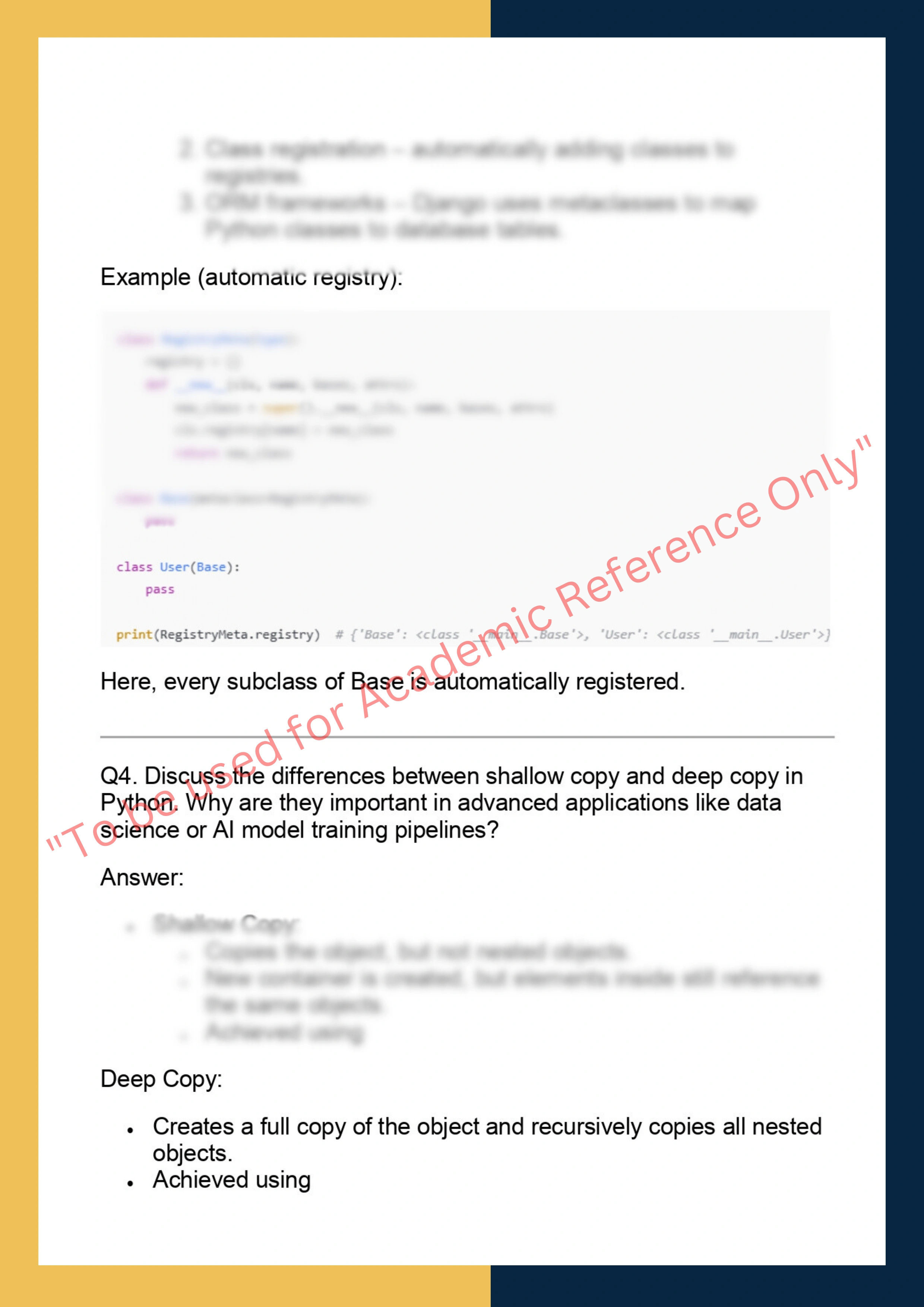 CS701 – Advanced Python Programming 3