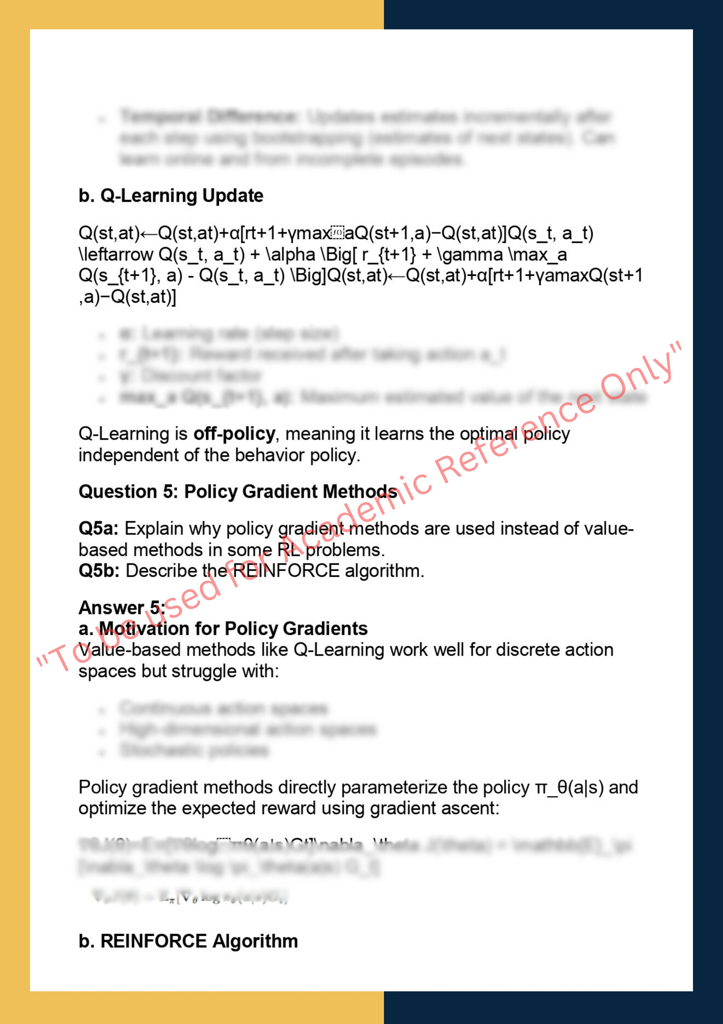 RL711 – Reinforcement Learning using  Python 3