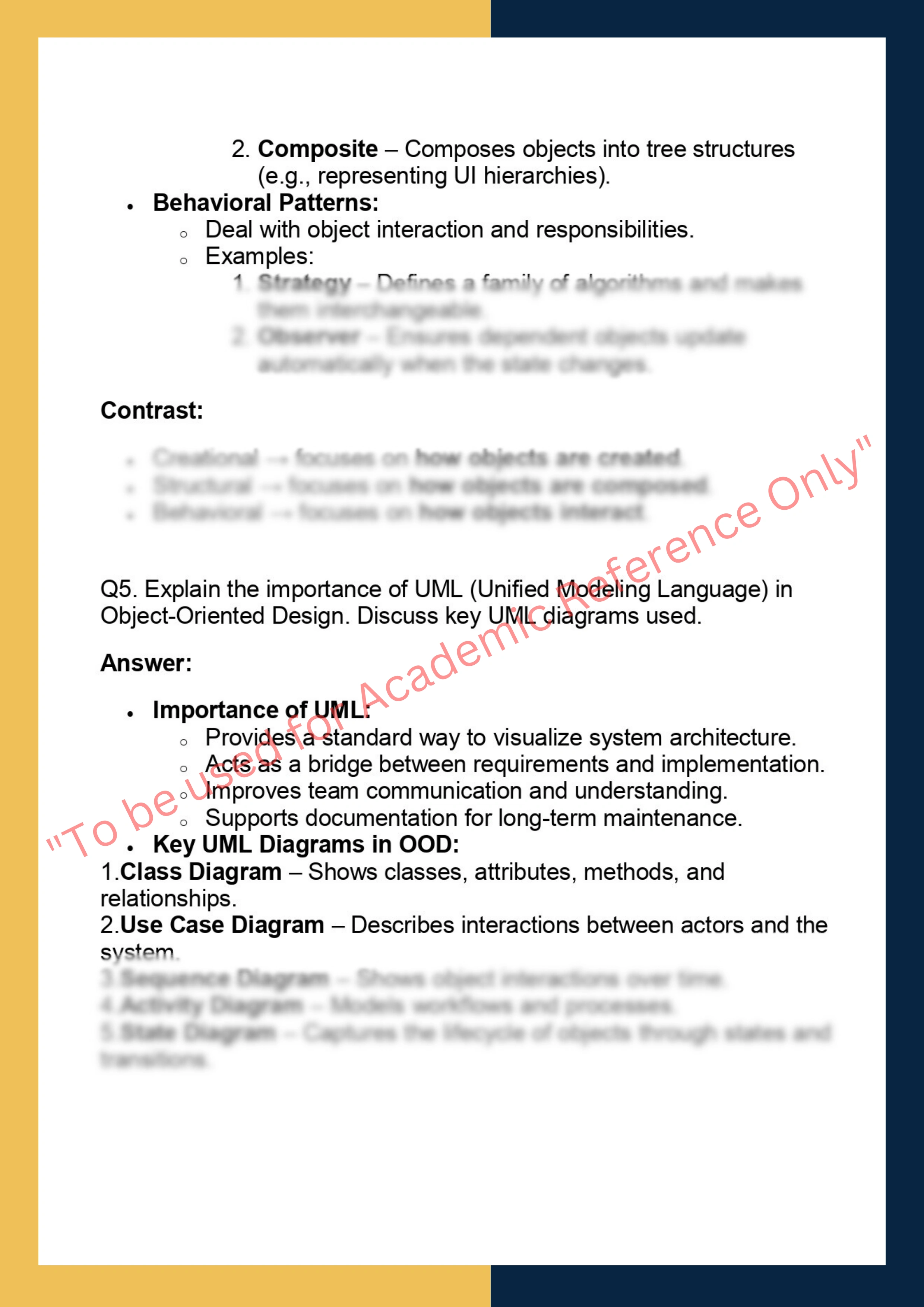 OODP602 – Object-Oriented Design & Patterns 3