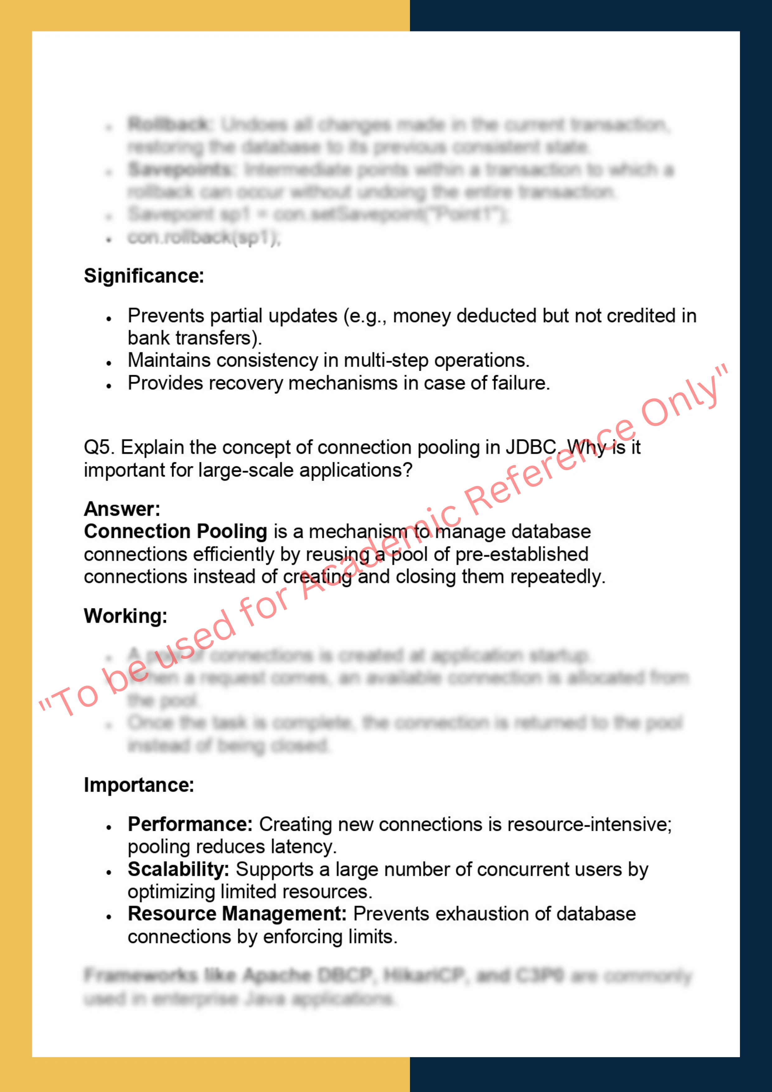 DBJ608 – Database Systems & JDBC 3