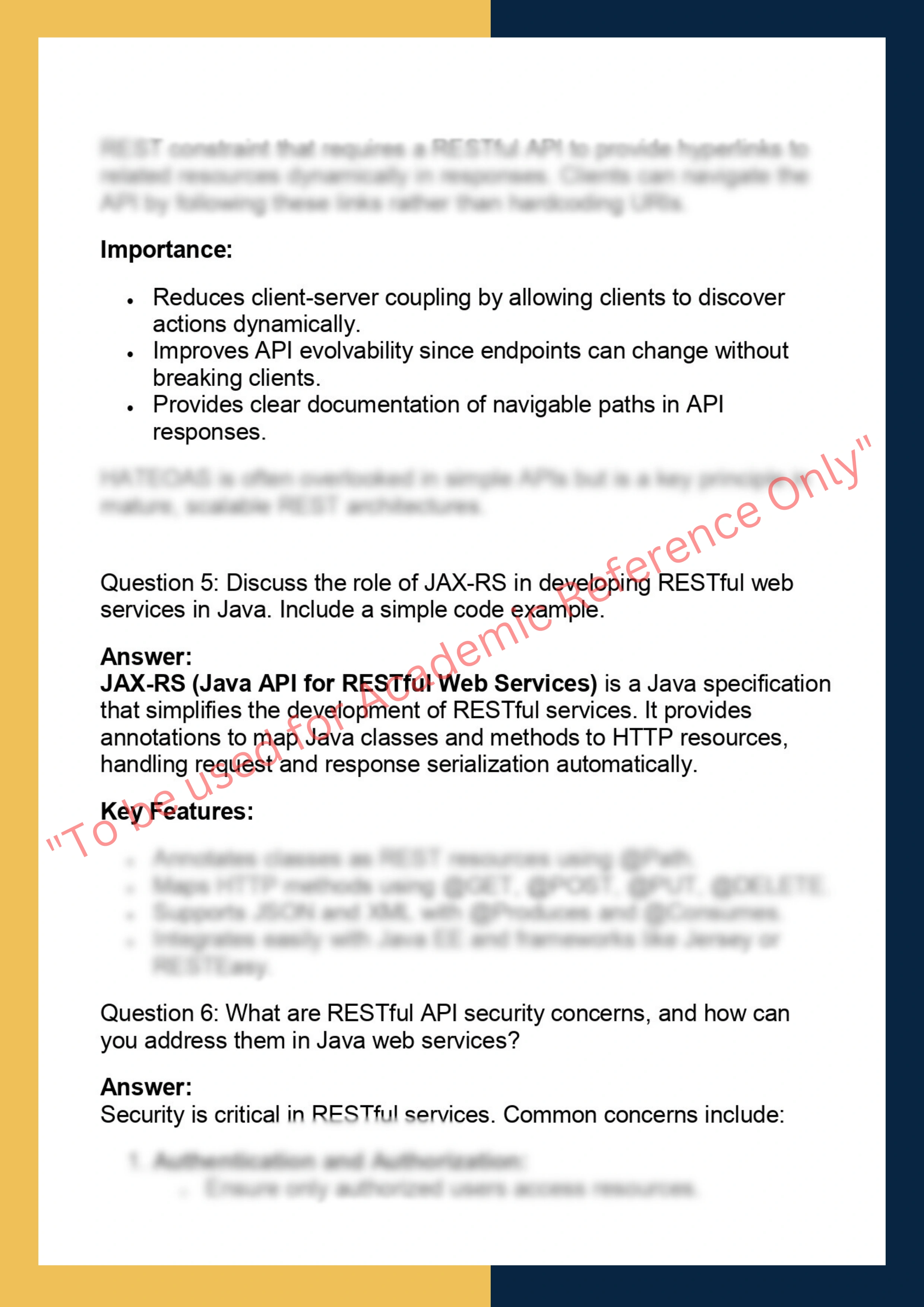 RJWS611 – RESTful APIs & Web Services in  Java 3