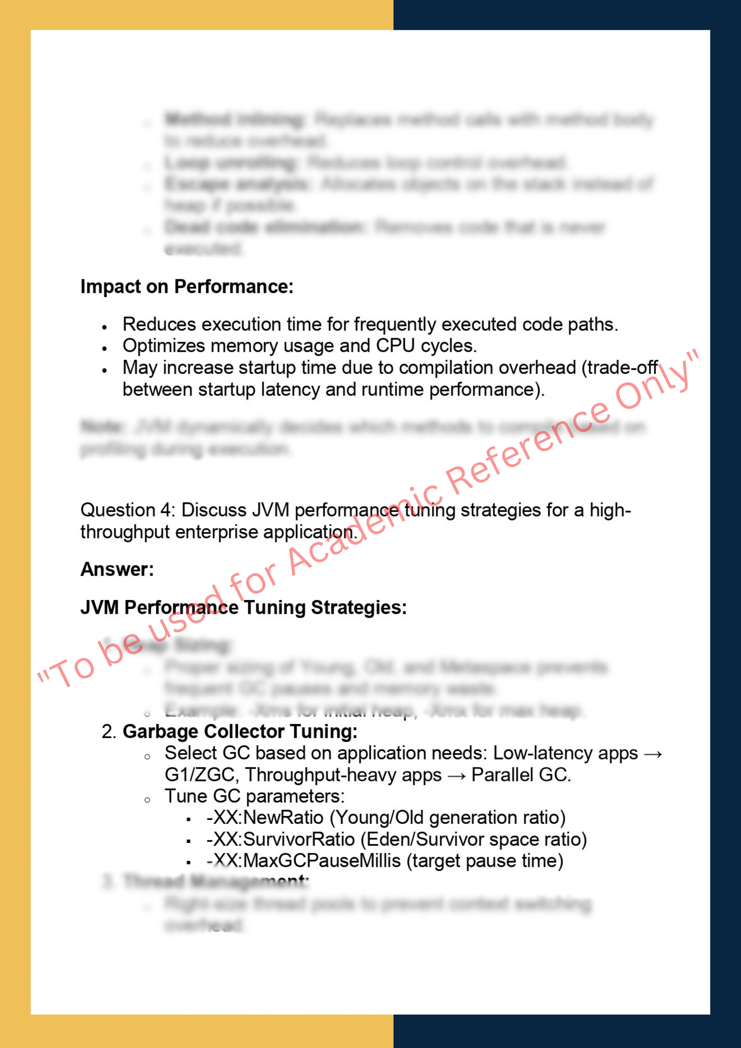 JVMPT614 – JVM Internals & Performance  Tuning 3