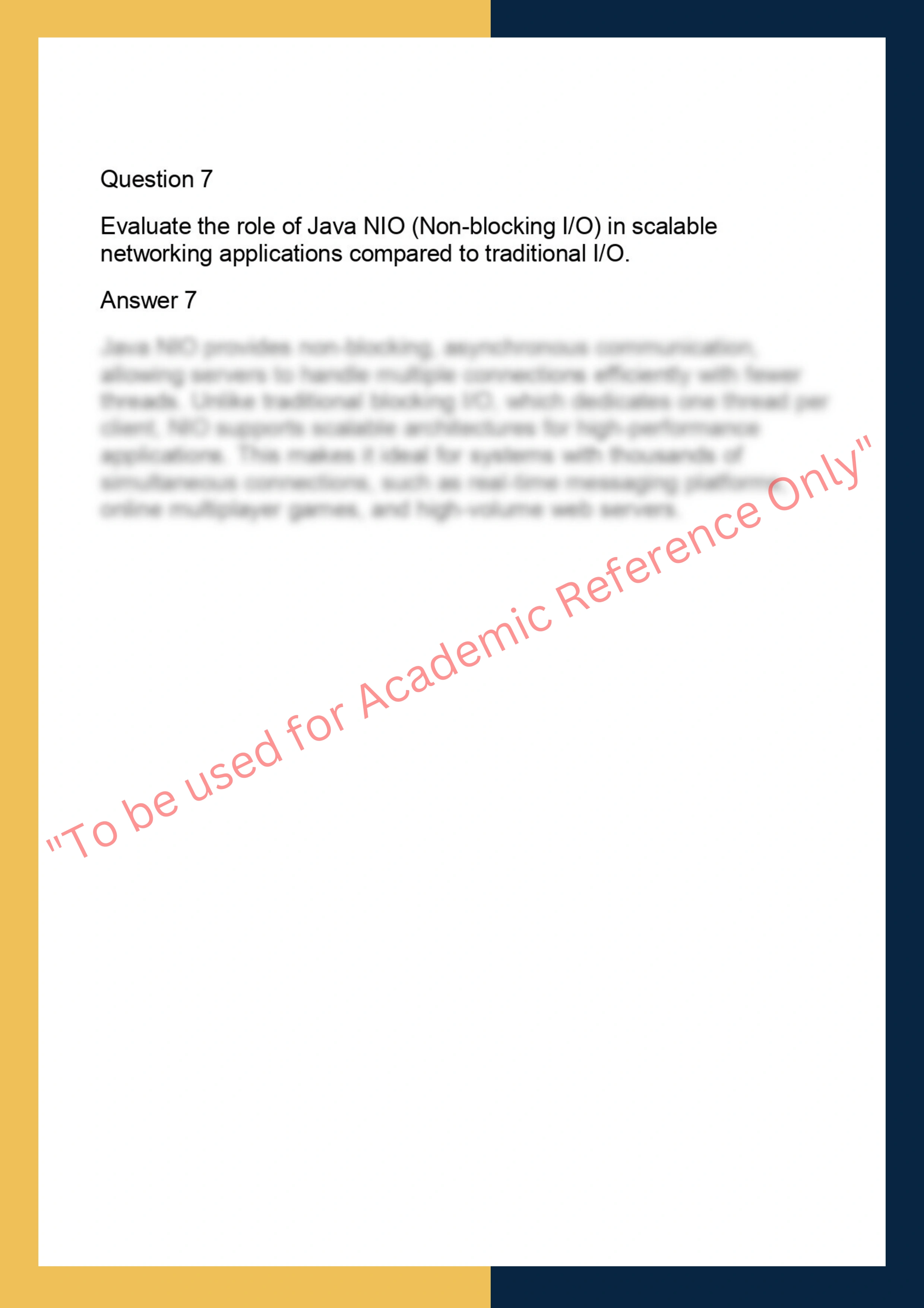 ANPJ628 – Advanced Networking & Protocols  in Java 3