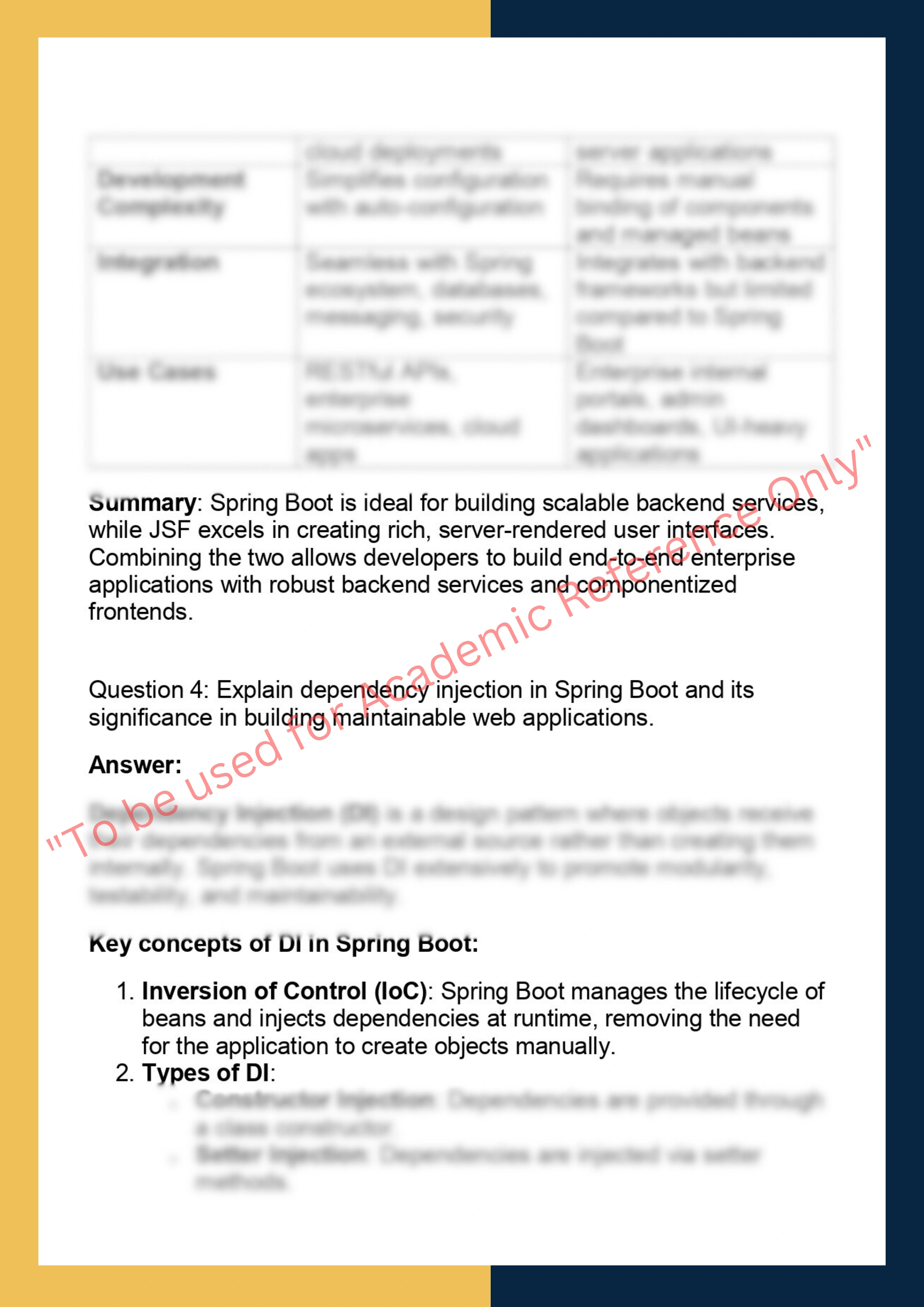 AWF637 – Advanced Web Frameworks (Spring  Boot, JSF) 3