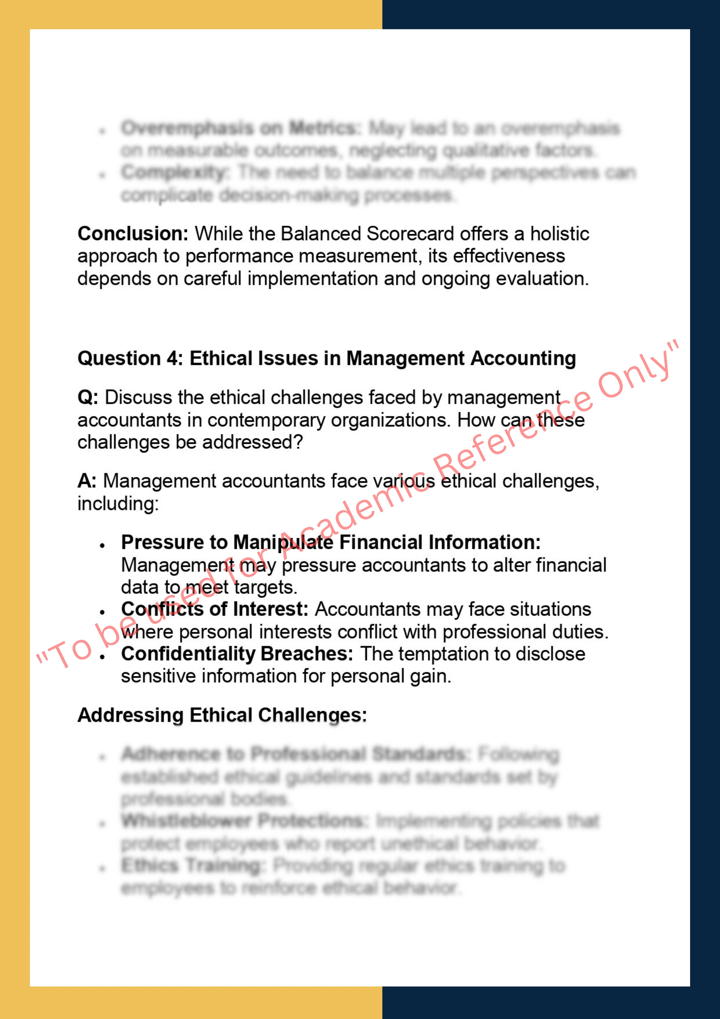 ACCT4440 -  Management Accounting- Issues  and Perspectives 3