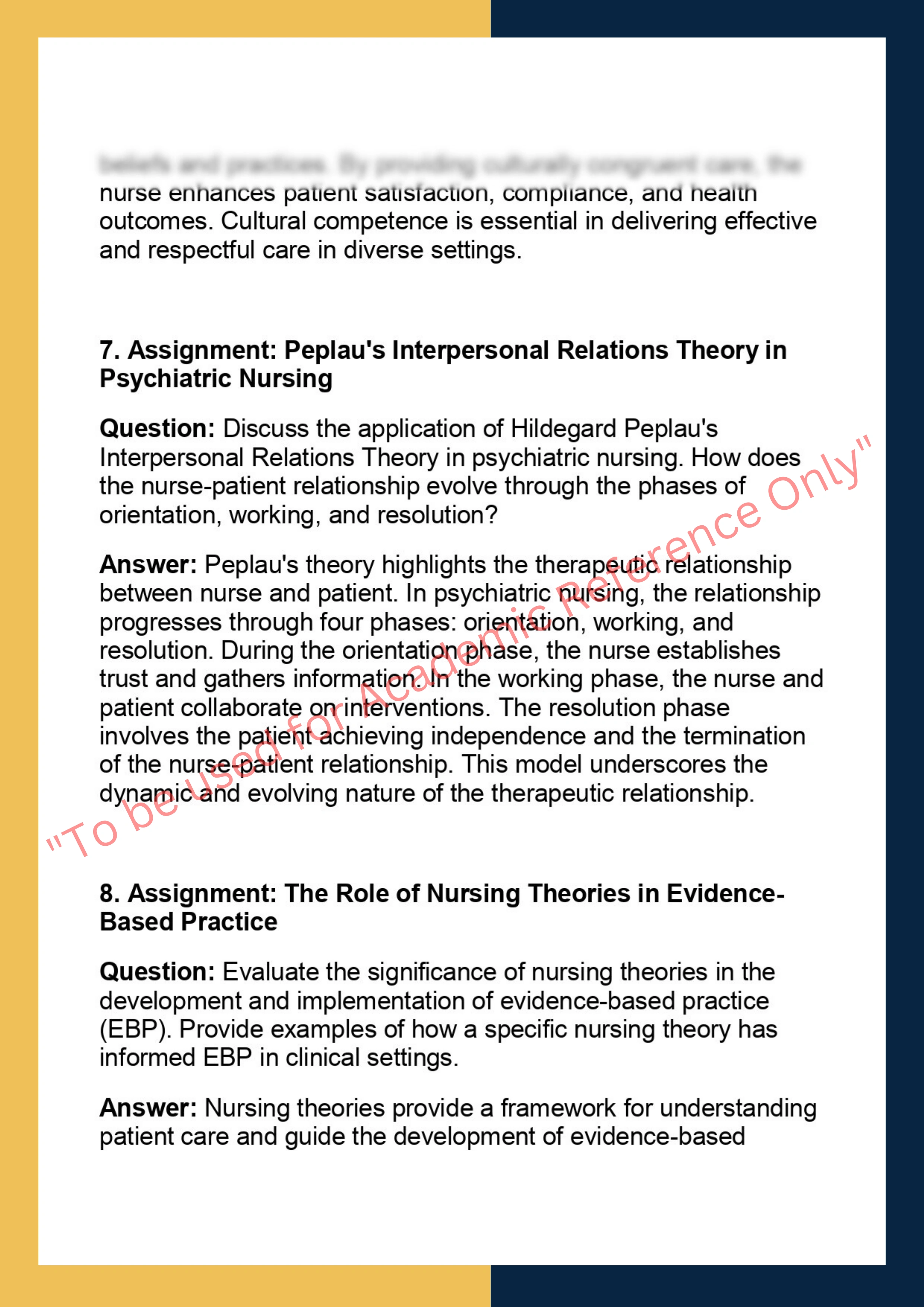NURS 200A – Nursing Theory and Practice 3